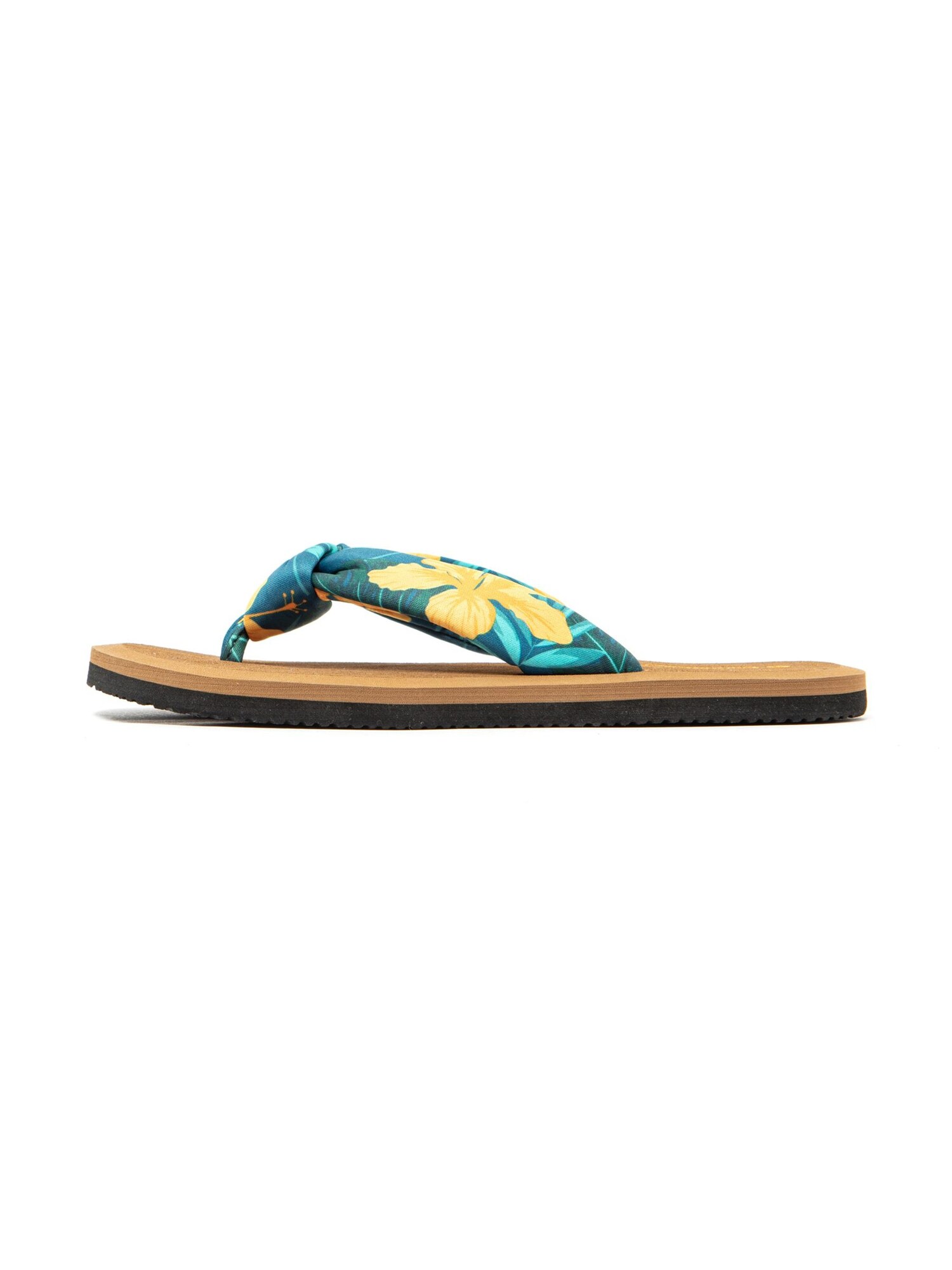 Brasileras Zapatos para playa y agua 'Hibiscus Nudo'  amarillo / verde