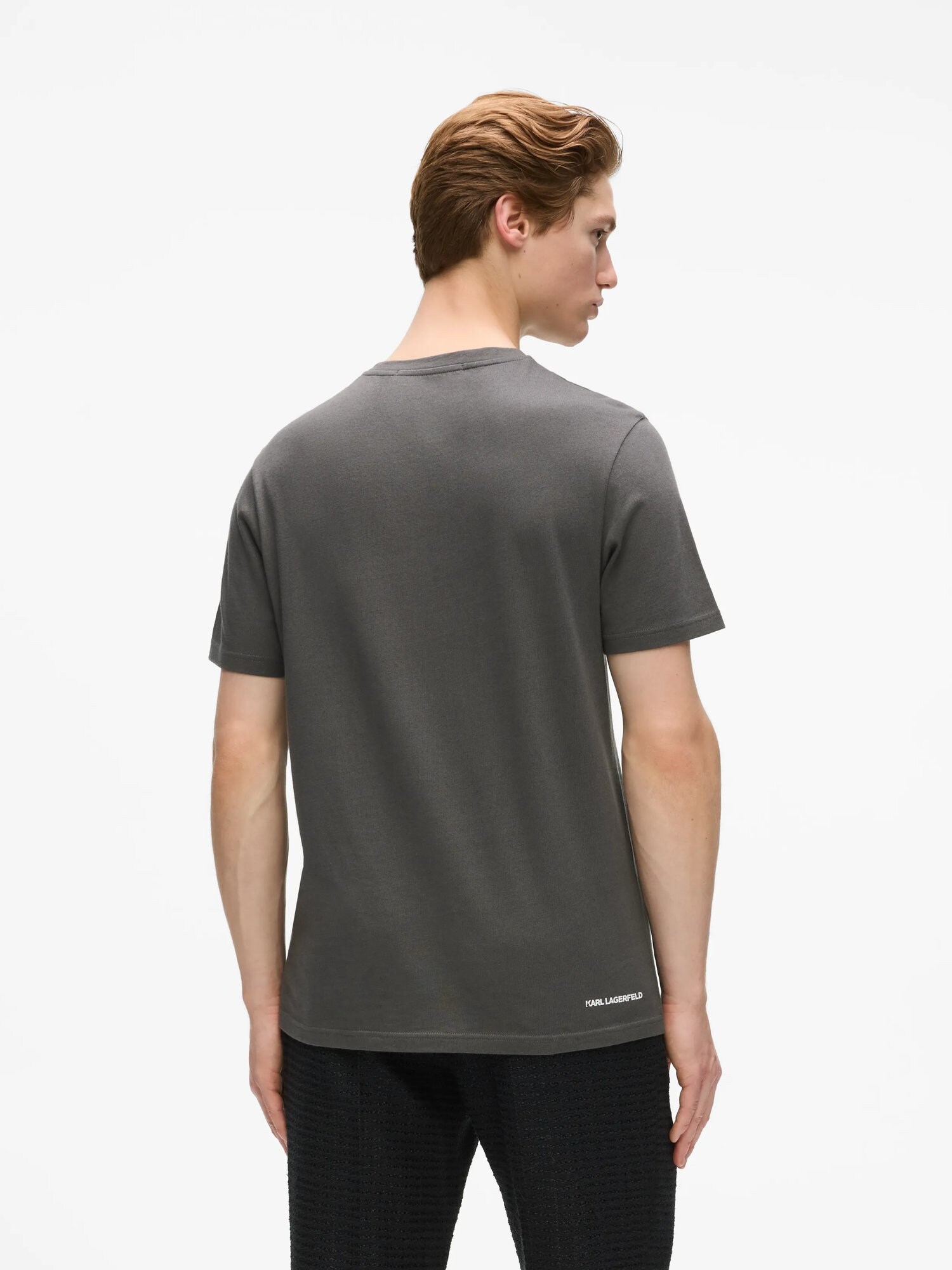 Karl Lagerfeld Camiseta gris oscuro – imagen 11
