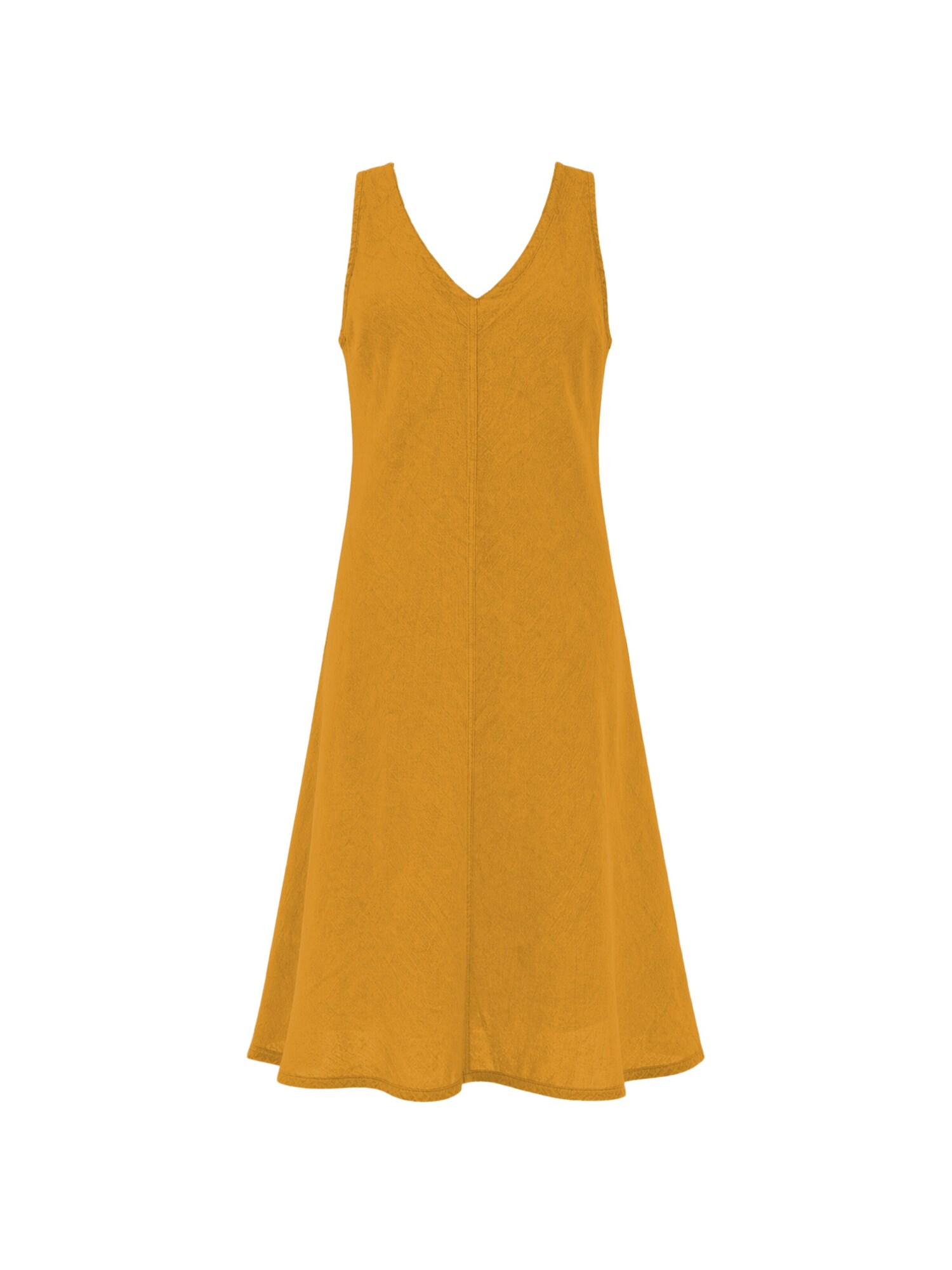 Haris Cotton Vestido de verano 'V Neck Linen Cami Dress' amarillo moteado