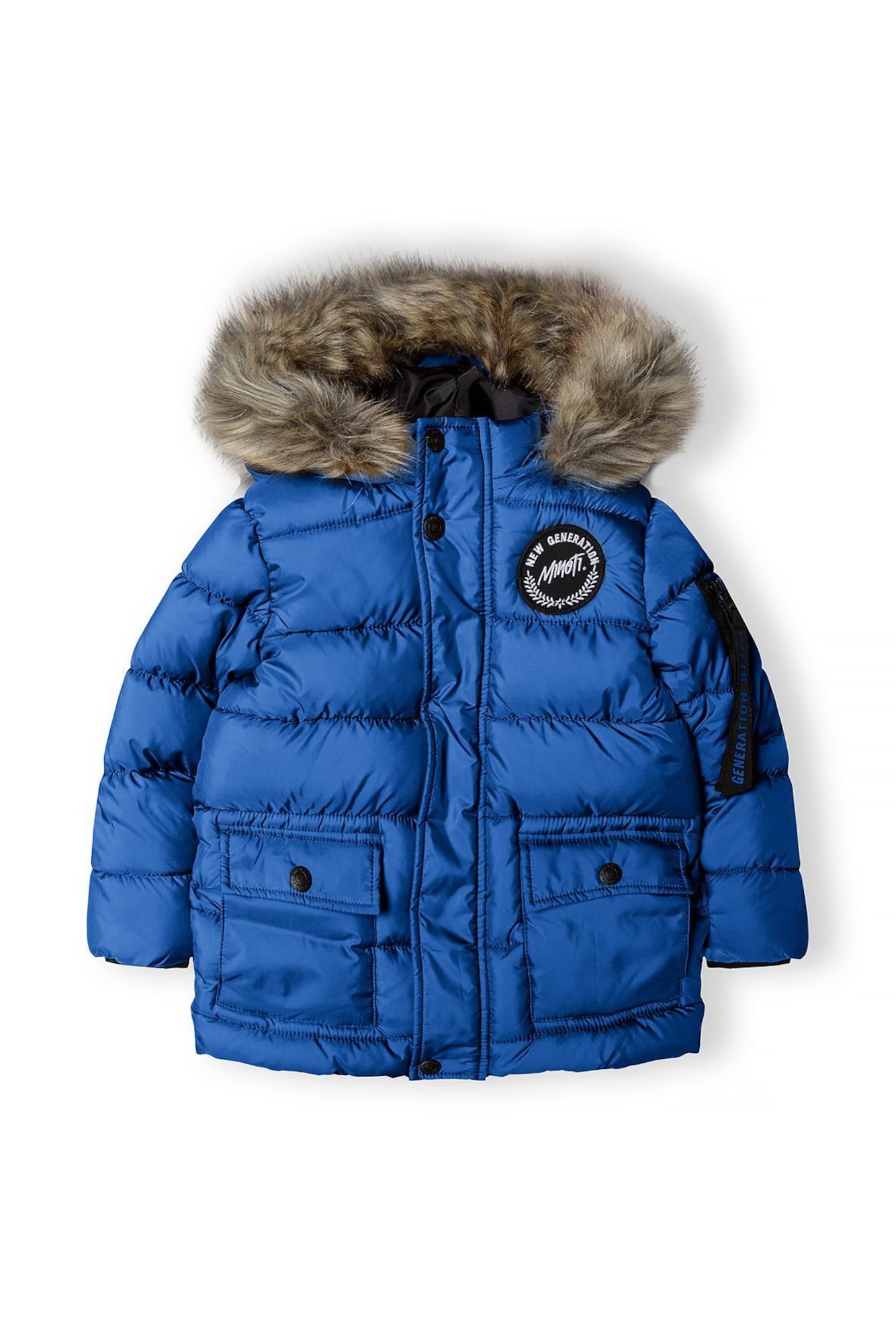 MINOTI Zimska jakna  kraljevsko plava / svijetlosmeđa / crna / bijela