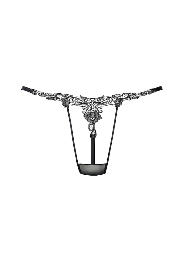 PETITE FLEUR GOLD, String bugyik, fekete, 1 kép a 1 közül
