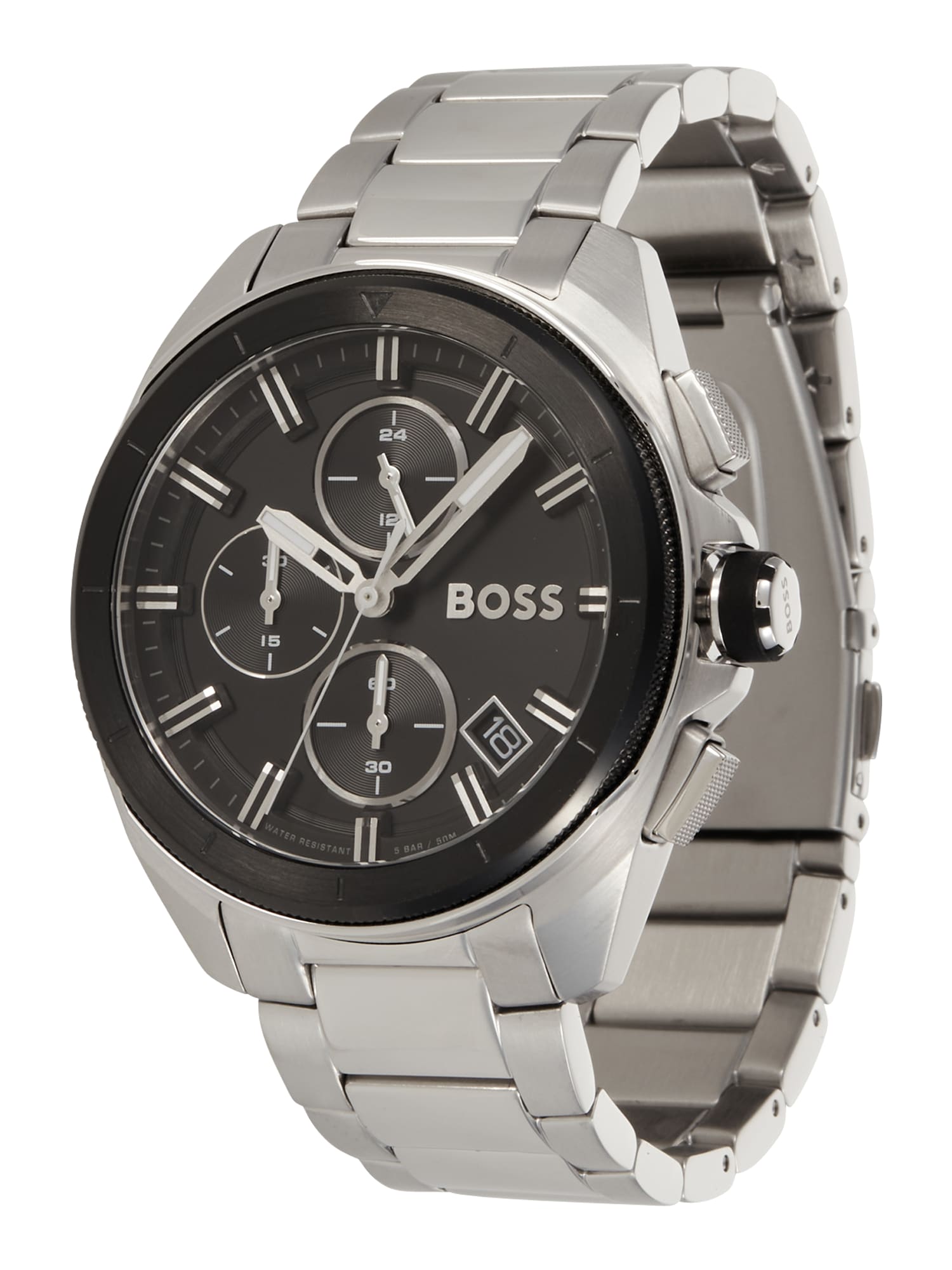 BOSS Orange Analoginis (įprasto dizaino) laikrodis sidabrinė / juoda