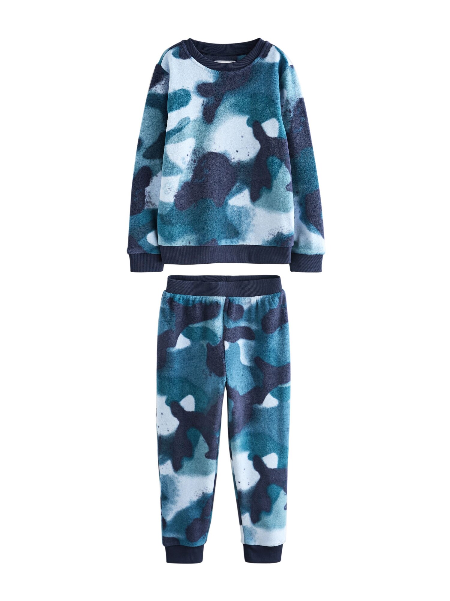 Next Pijamale  albastru / bleumarin / alb