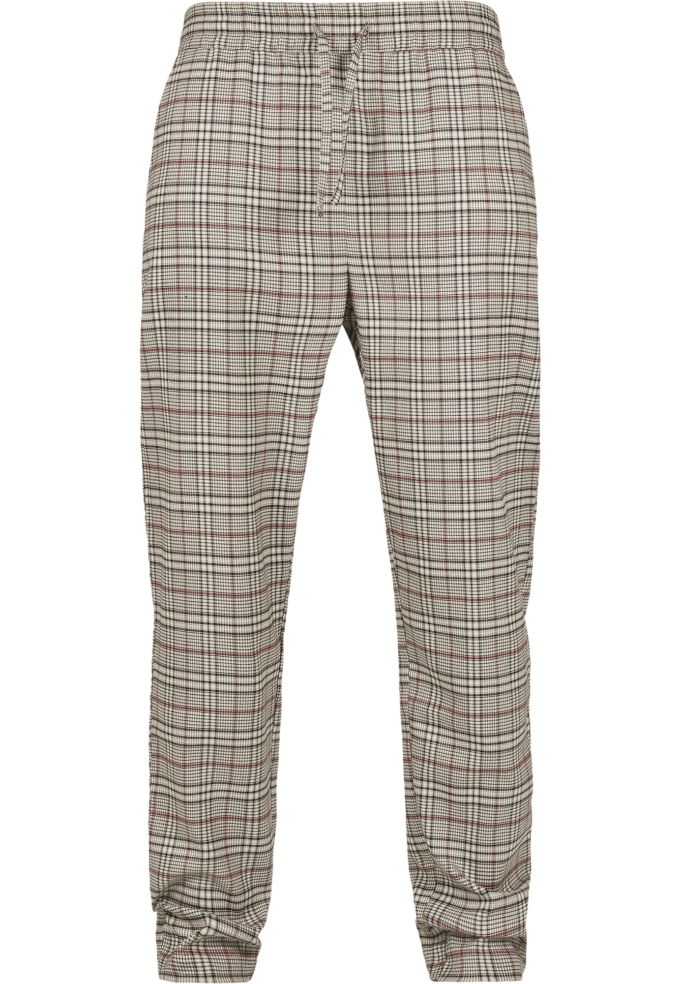 Urban Classics Kelnės  juoda / smėlio / pastelinė raudona / balta
