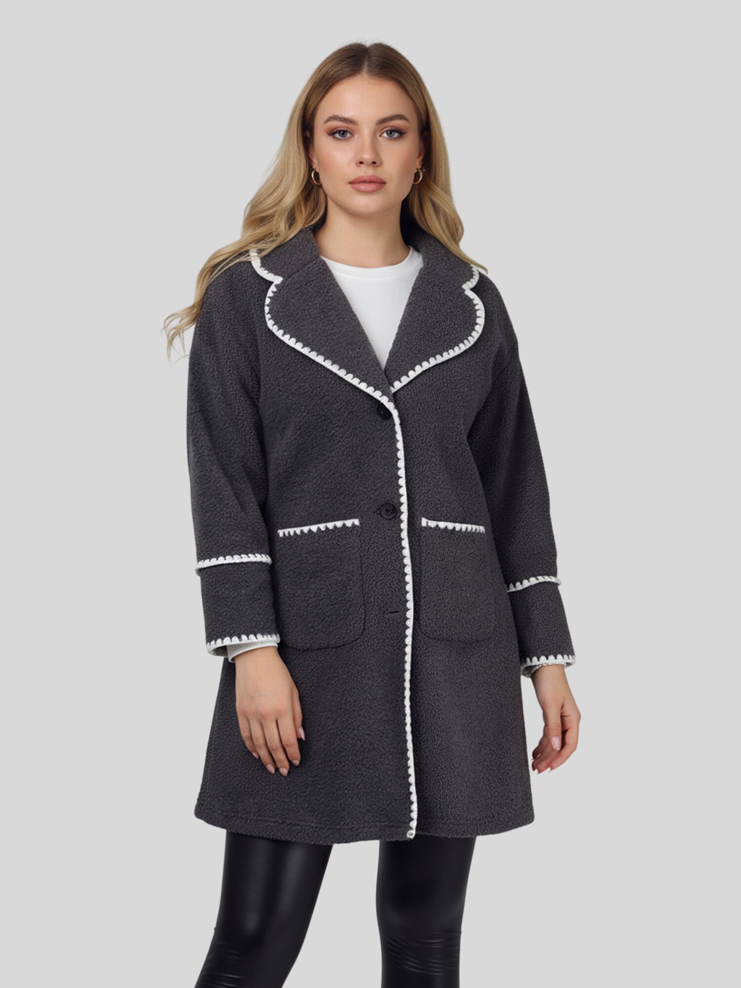 LapaPlus Abrigo de invierno 'Women Coat'  gris oscuro