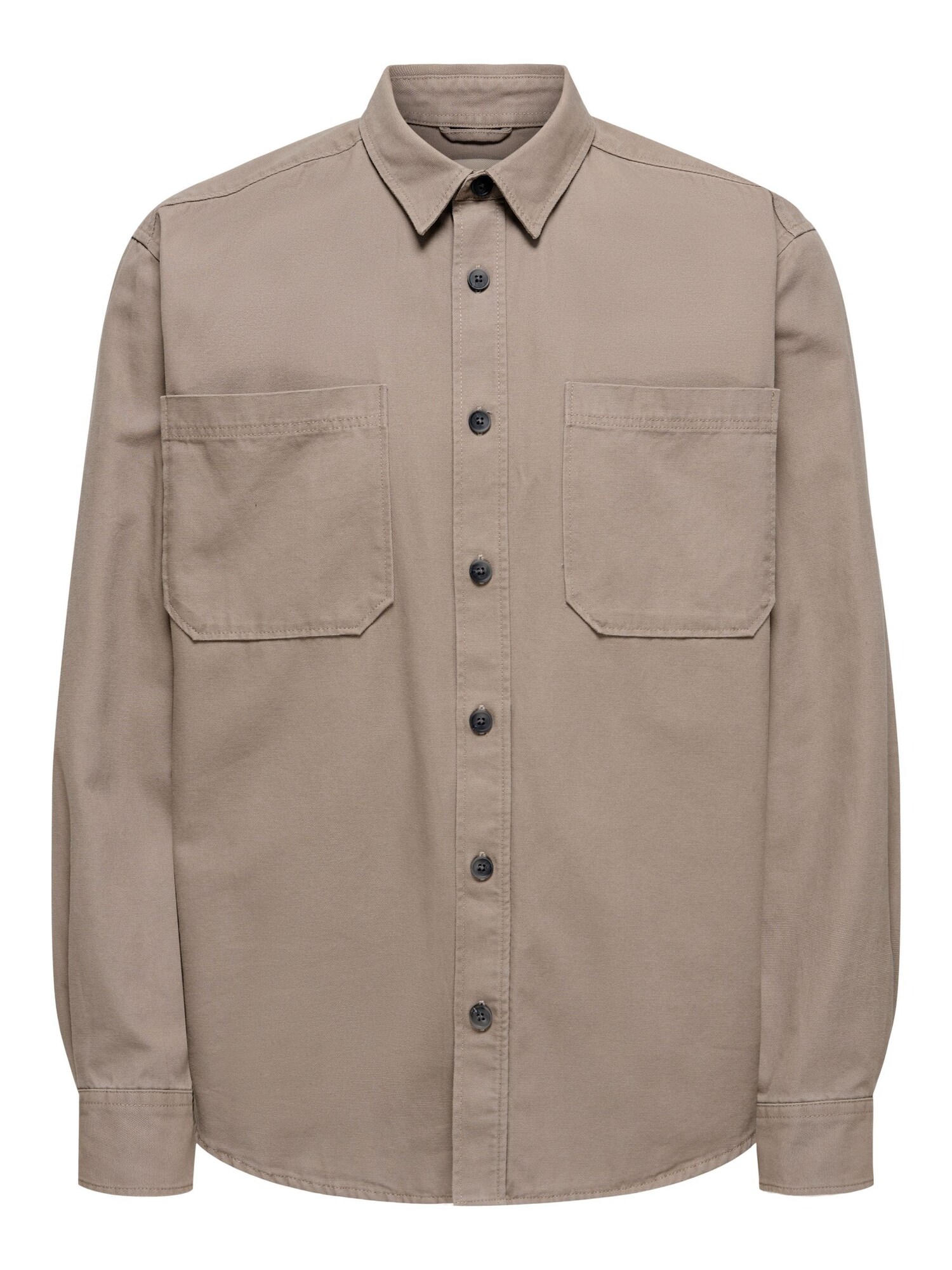 Only & Sons Overhemd 'ONSAlp' Donkerbeige