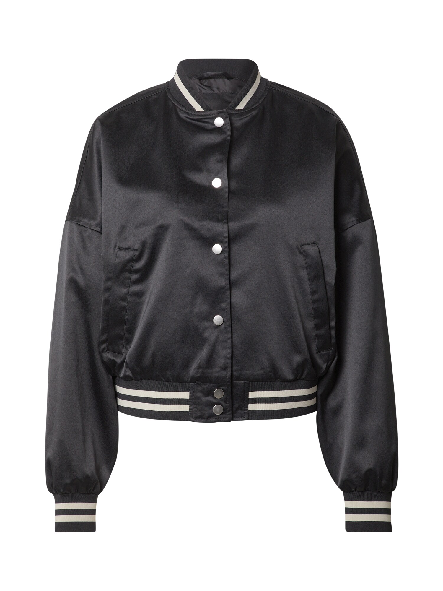 Urban Classics Geacă de primăvară-toamnă  negru / alb