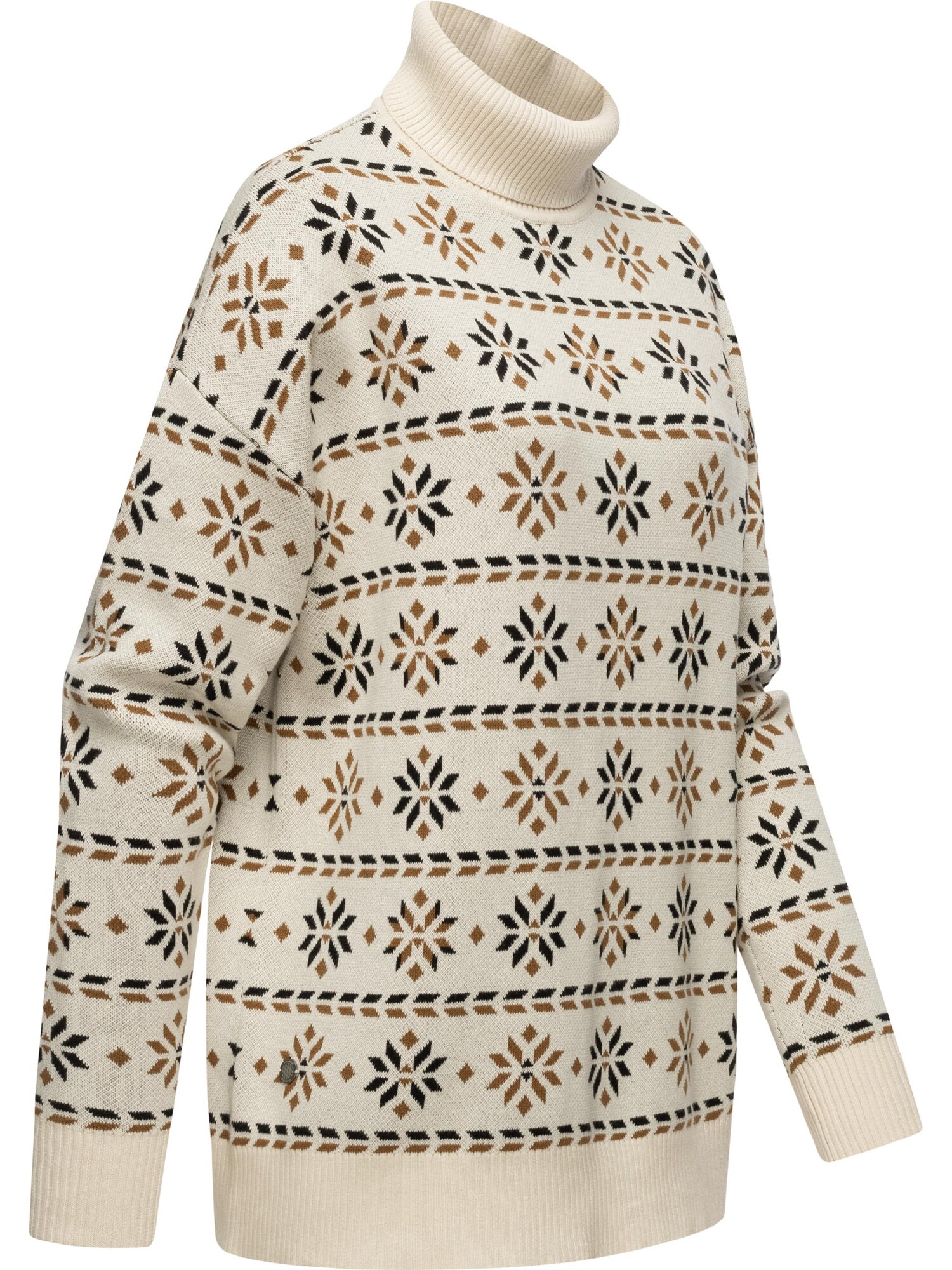 Ragwear Pulóver 'Danika'  krém / világosbarna / fekete termék 2. képe