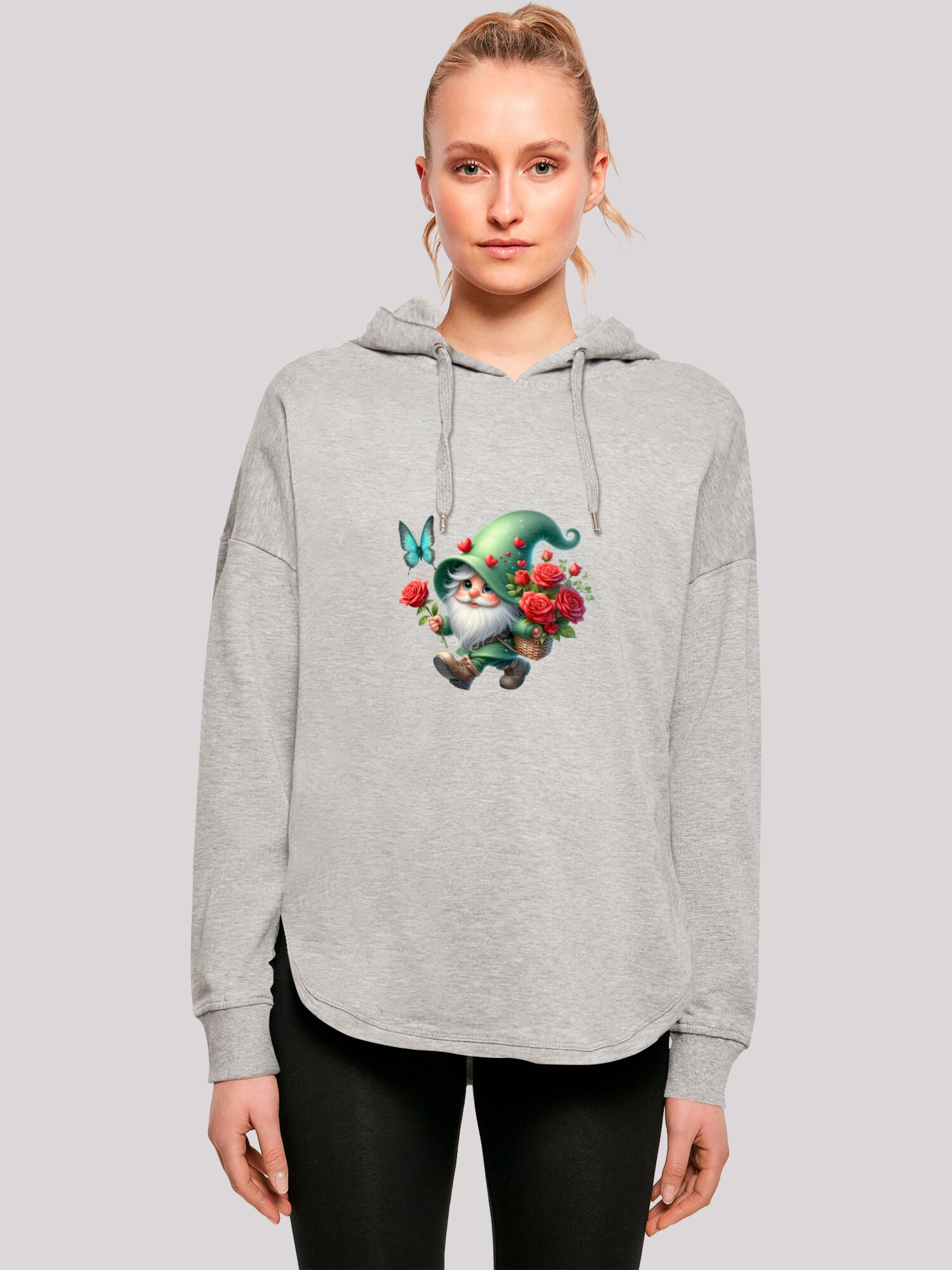 Thumbnail - F4NT4STIC Sweatshirt Gnom Frühling Blumen Schmetterling
