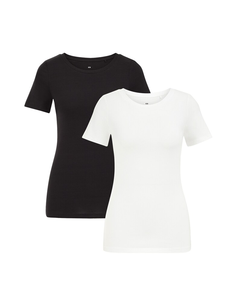 WE Fashion T-Shirt Damen Größe S schwarz / weiß