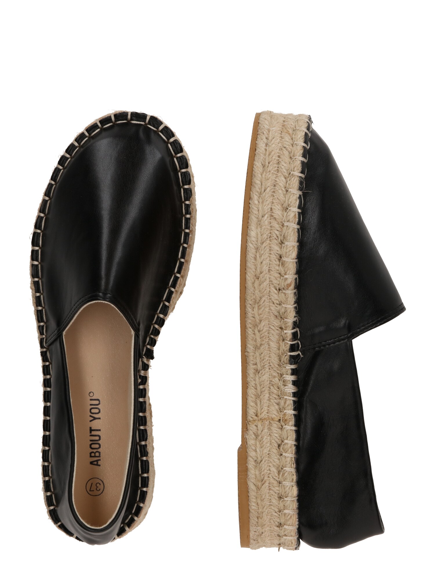 ABOUT YOU Espadrilles 'Larissa'  fekete termék 2. képe