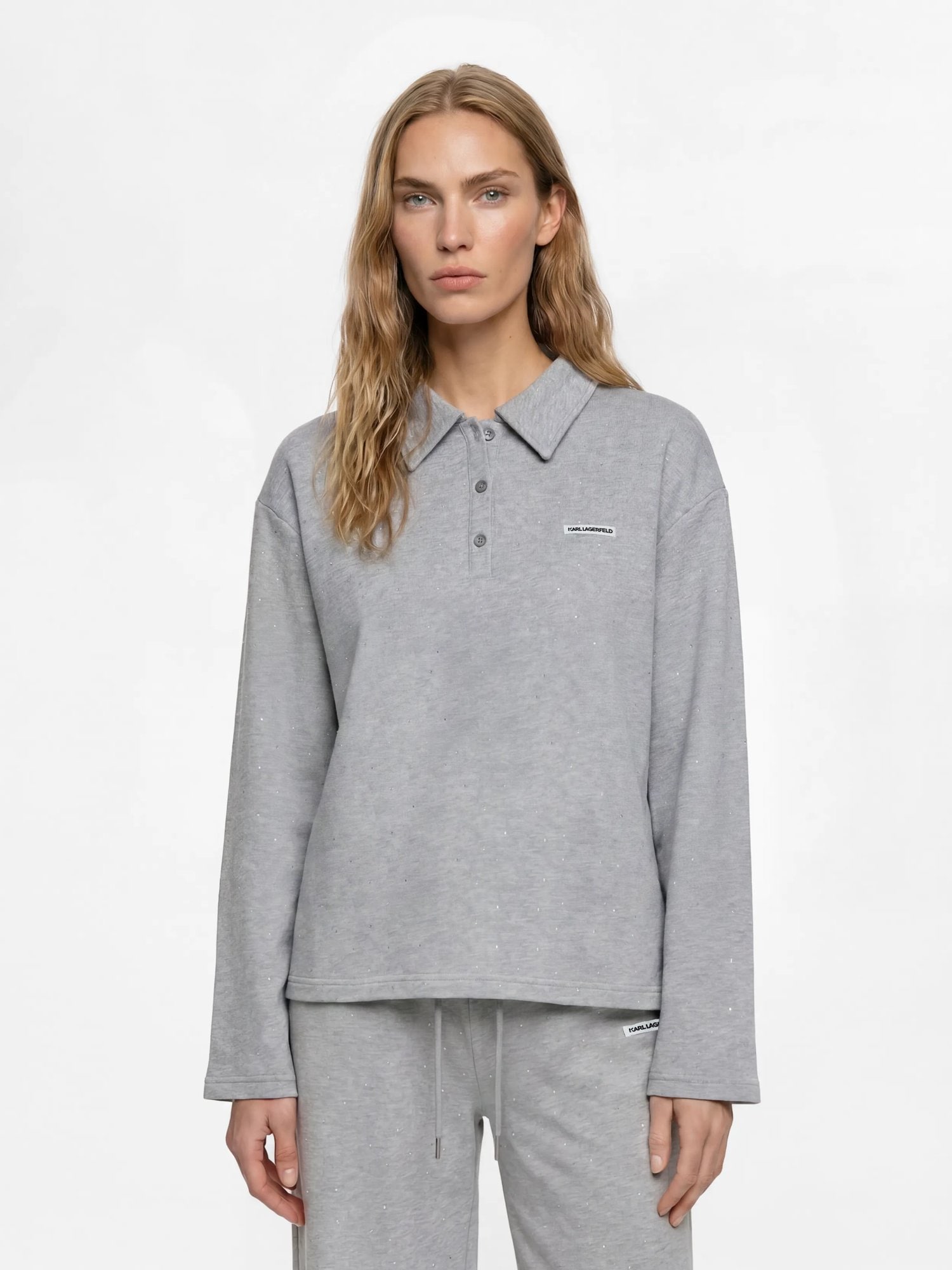 Karl Lagerfeld Sudadera gris claro – imagen 3