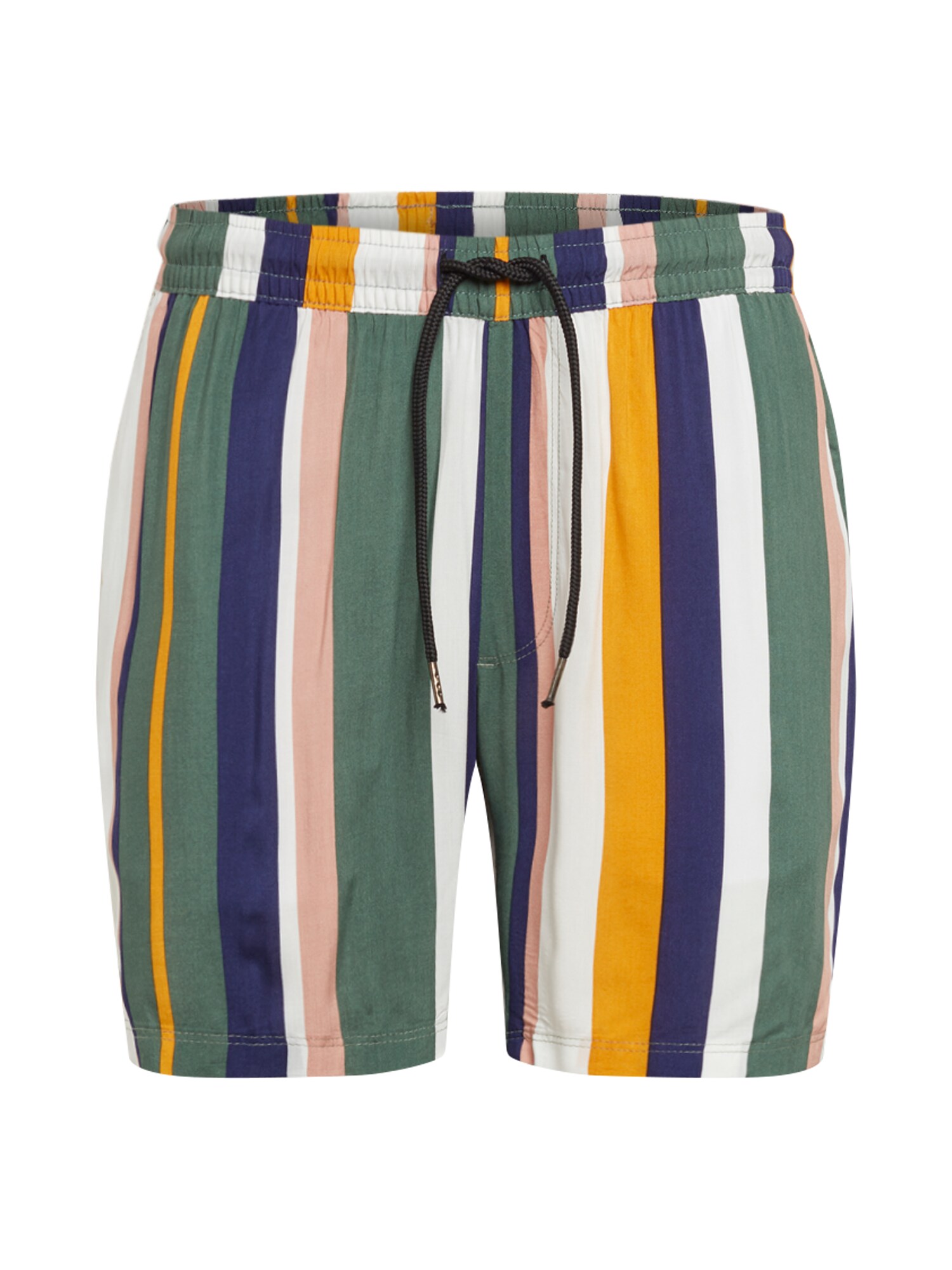 Redefined Rebel Kelnės 'RRRick Shorts' žalia / geltona / balta