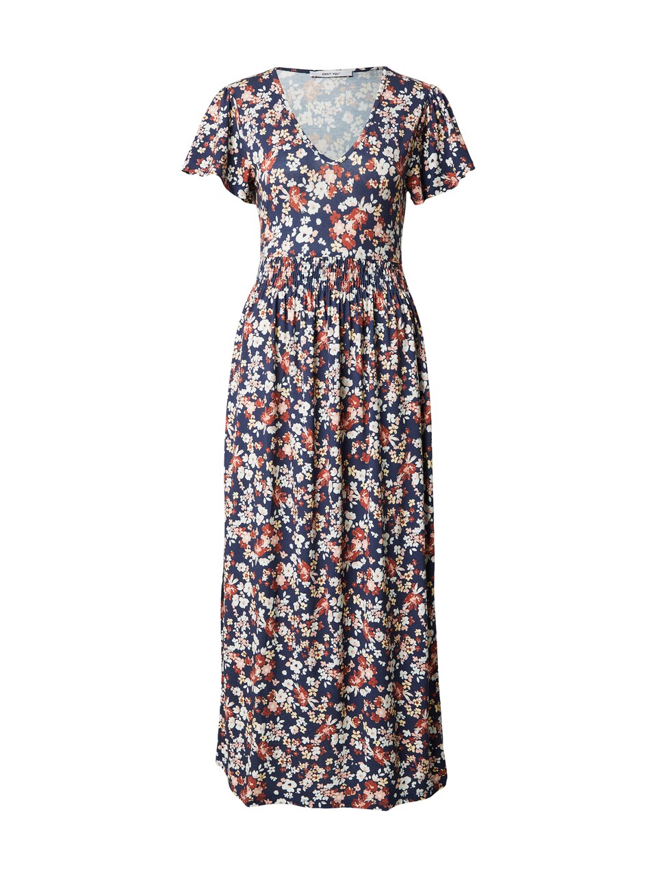 Sommarklänning 'Luciana' marinblå / rostbrun / rosa