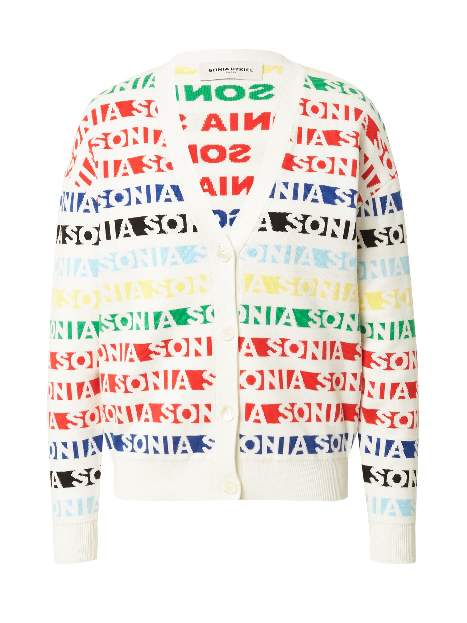 Sonia Rykiel Kardiganas 'CARDI' mėlyna / raudona / juoda / balta