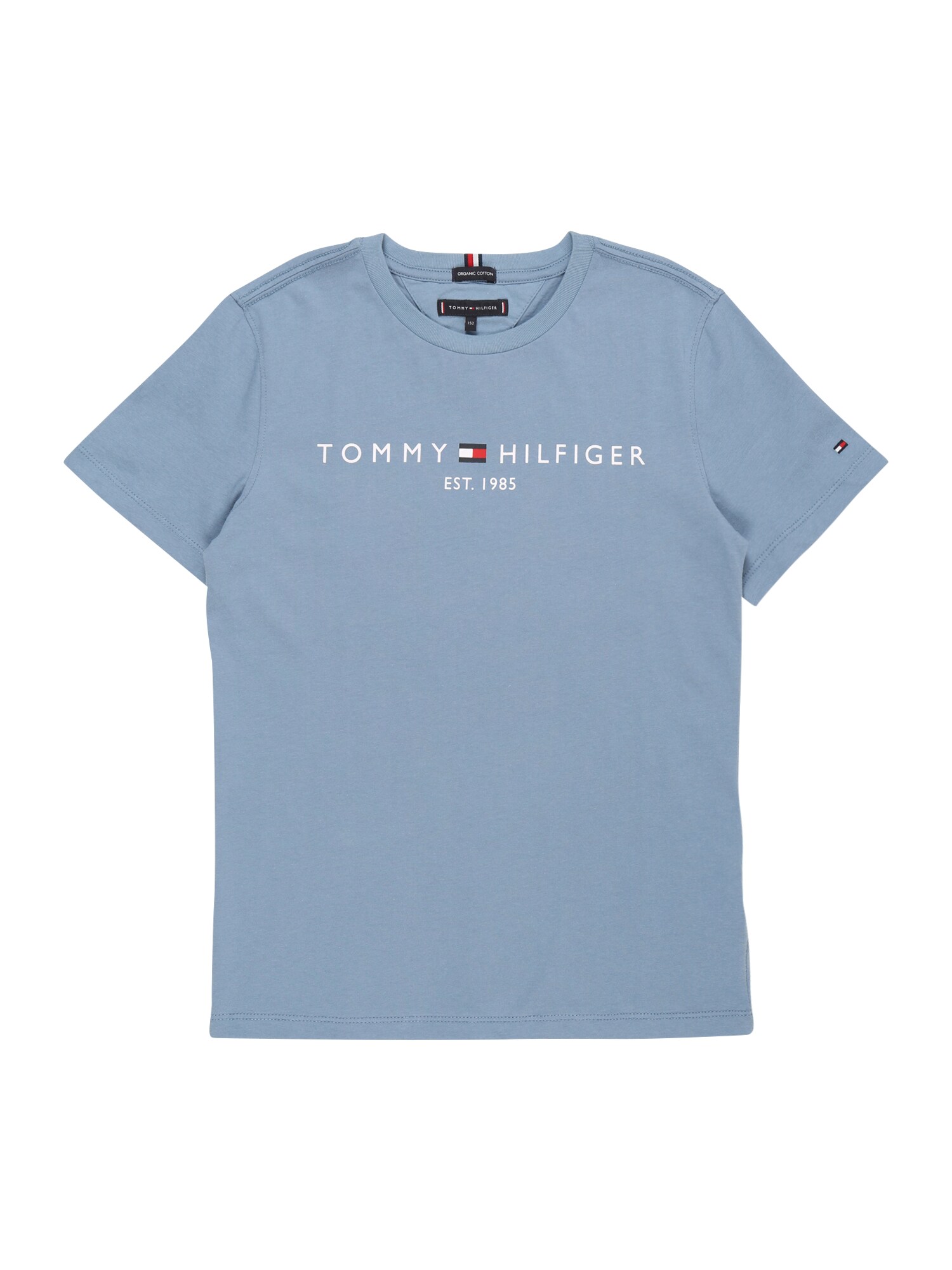 TOMMY HILFIGER Marškinėliai  mėlyna dūmų spalva
