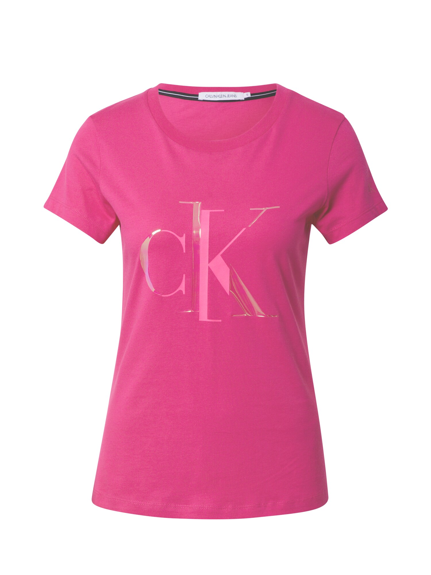 Calvin Klein Jeans Marškinėliai 'Distorted'  rožinė