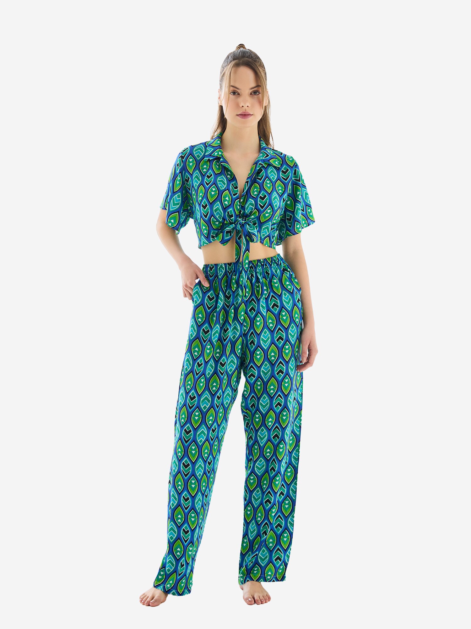Goldenbay Pantalón  azul / negro