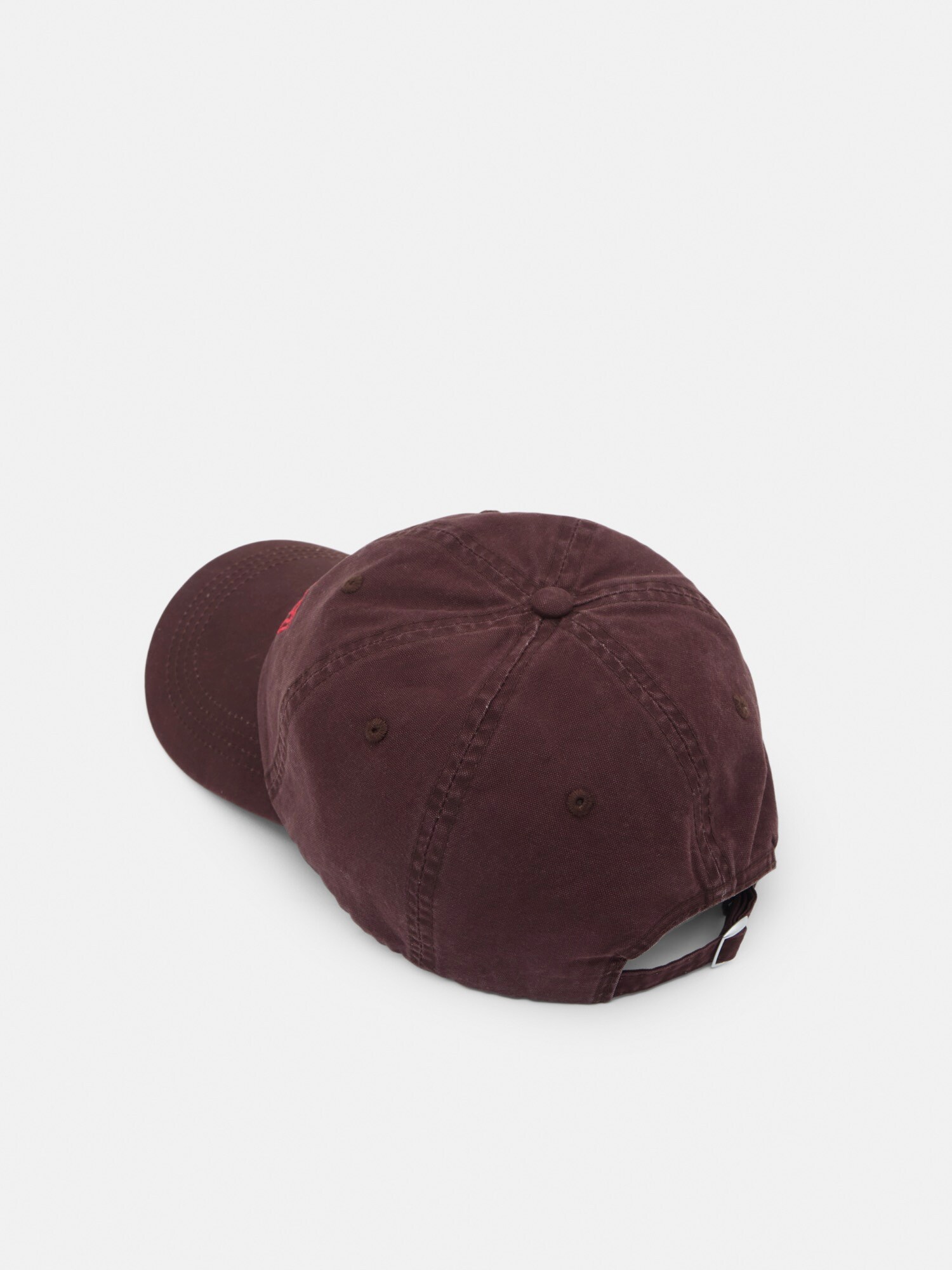 Pull&Bear Čiapka 'TULUM MEXICO'  gaštanová / červená (obrázok 3)
