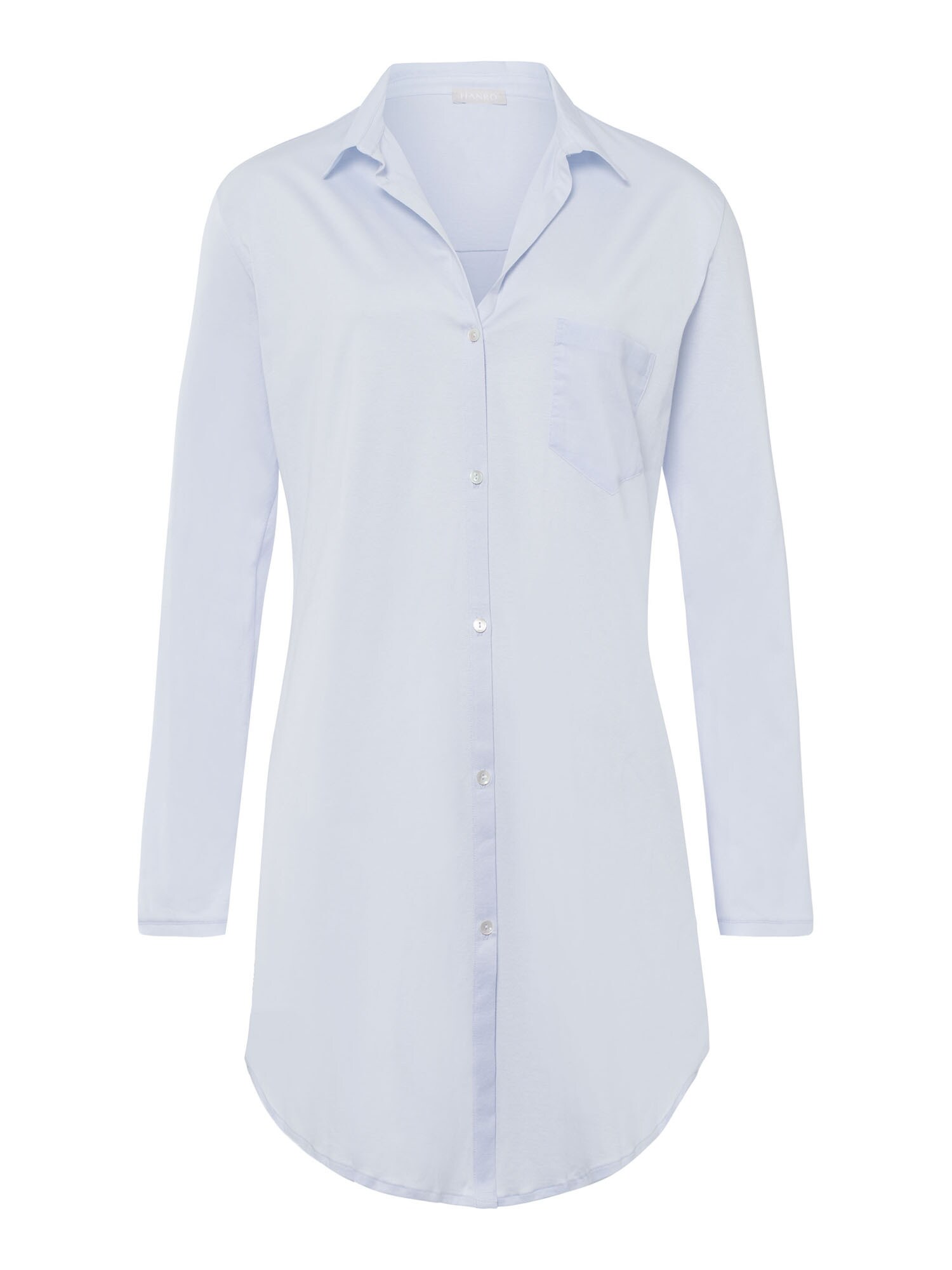 Hanro Nachthemd ' Cotton Deluxe 90cm ' Lichtblauw