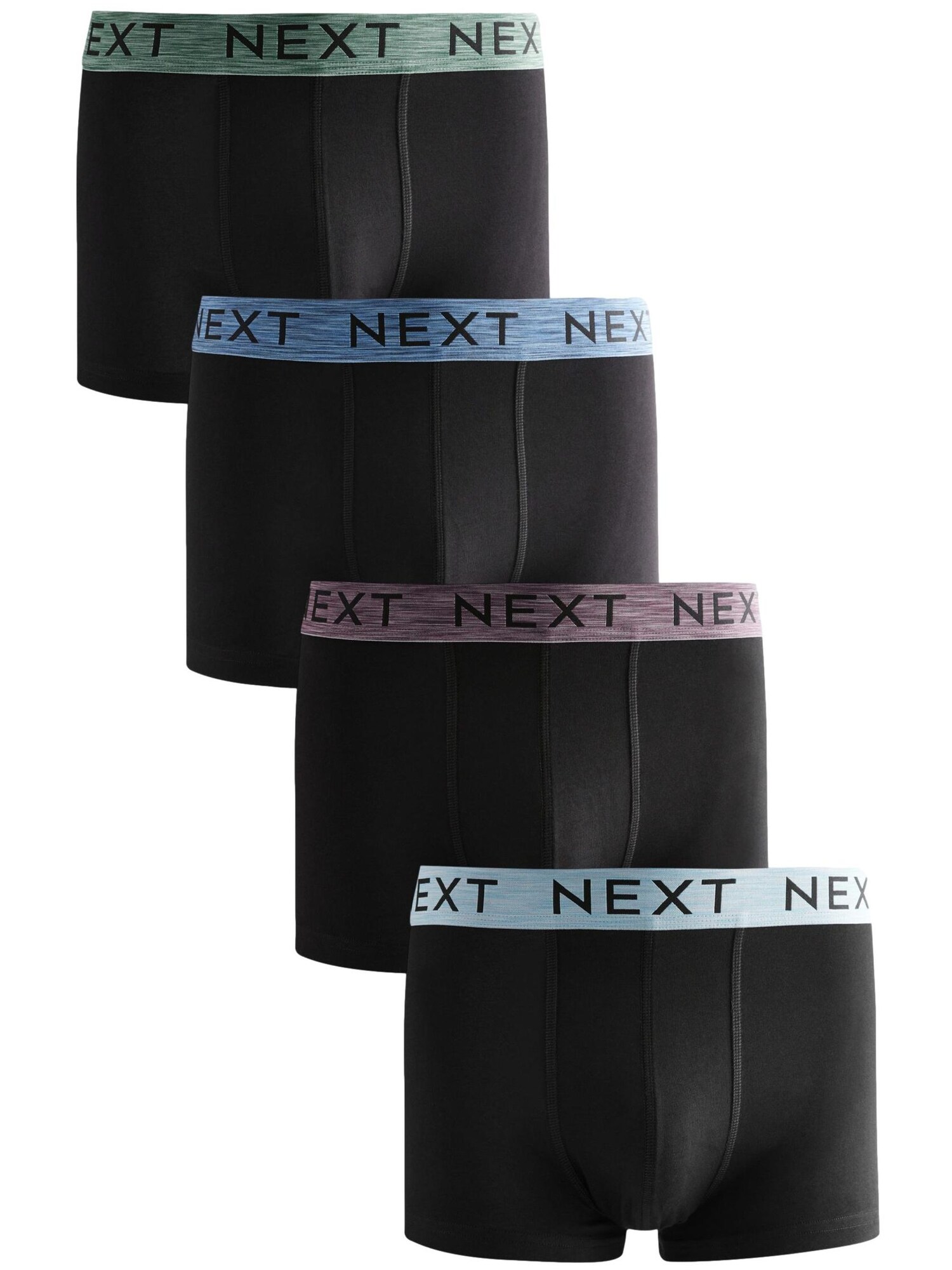 Next Boxeri  albastru deschis / verde / mov mură / negru
