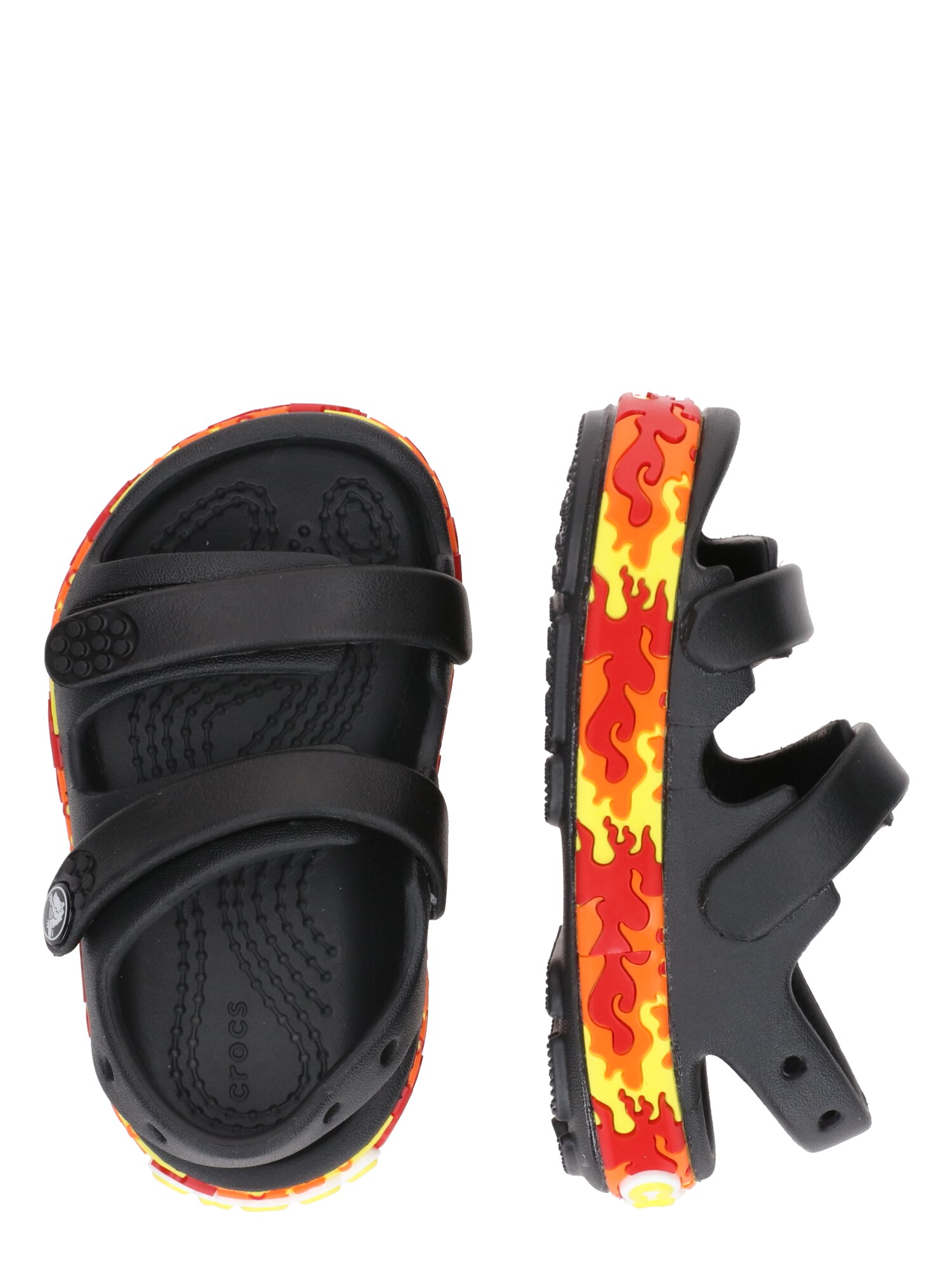 Crocs Nyitott cipők 'Crocband Cruiser Flames'  fekete termék 2. képe