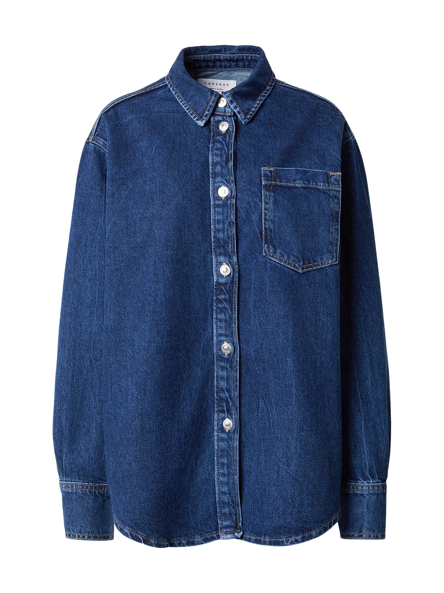 TOPSHOP Prechodná bunda 'MADISON'  modrá denim