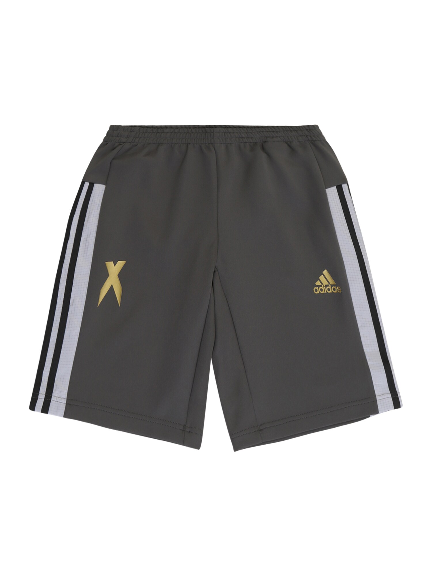 ADIDAS PERFORMANCE Sportinės kelnės  balta / auksas / dūmų pilka