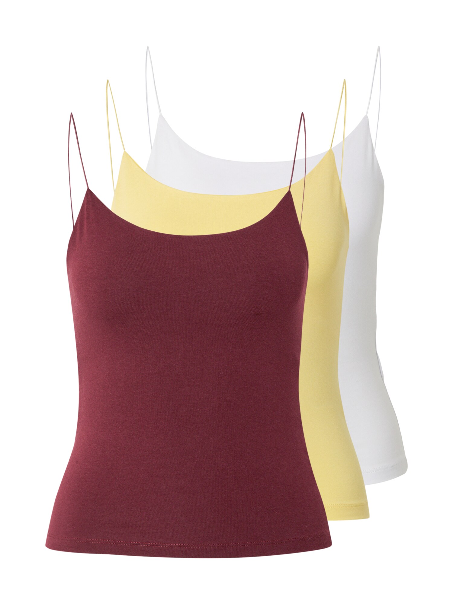 studioselect Top 'Lena'  galben / roșu burgundy / alb