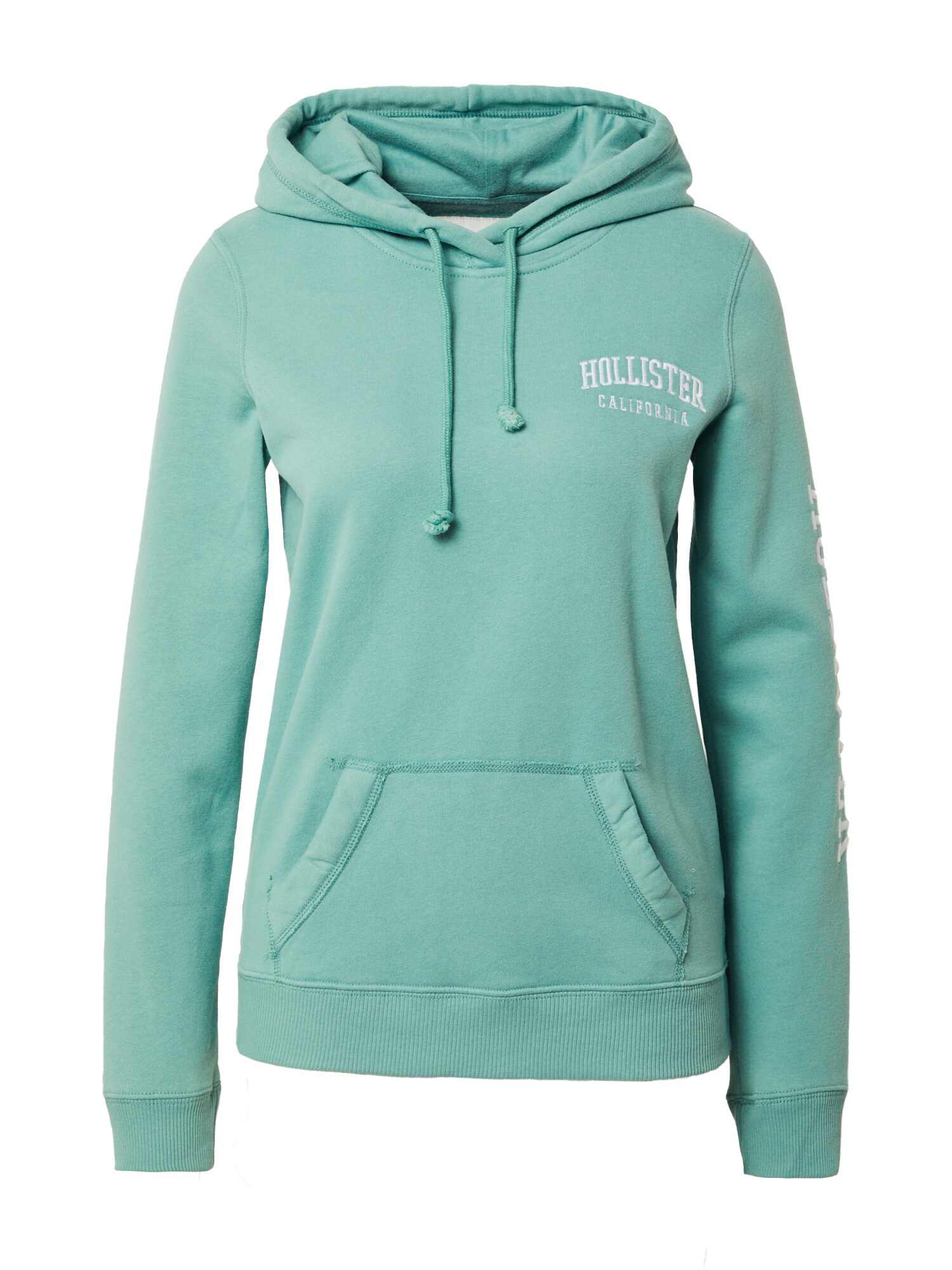 HOLLISTER Mikina  mätová / biela