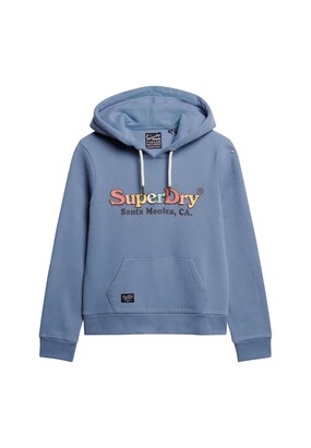 Superdry Sweatshirt Lichtblauw / Geel / Oranje / Zwart / Wit