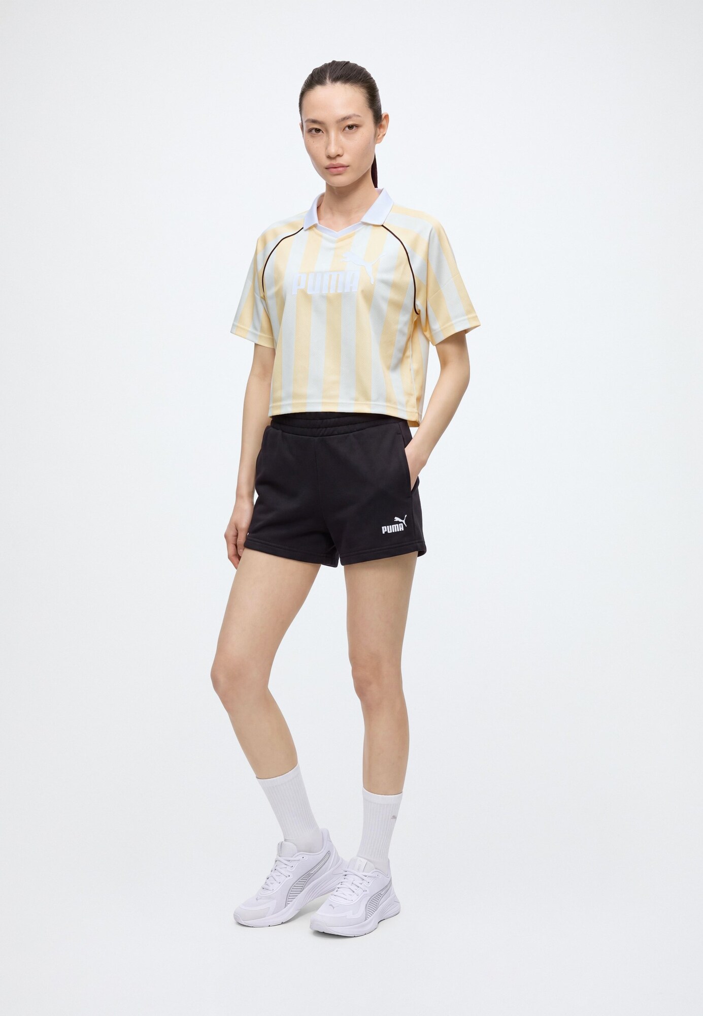 PUMA Camiseta funcional 'Ess' beige claro / blanco – imagen 2