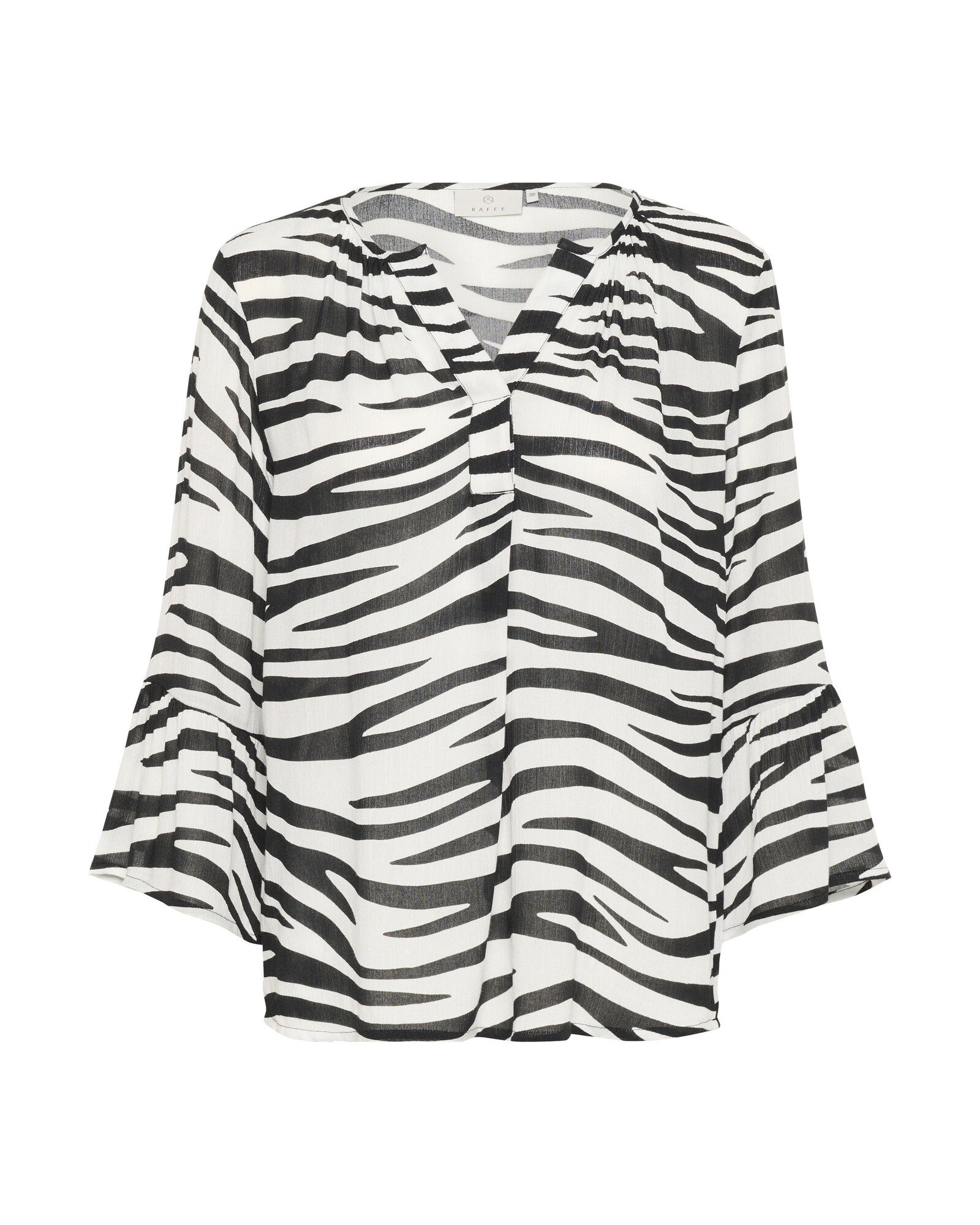 Kaffe Blusa 'Lea'  negro / blanco