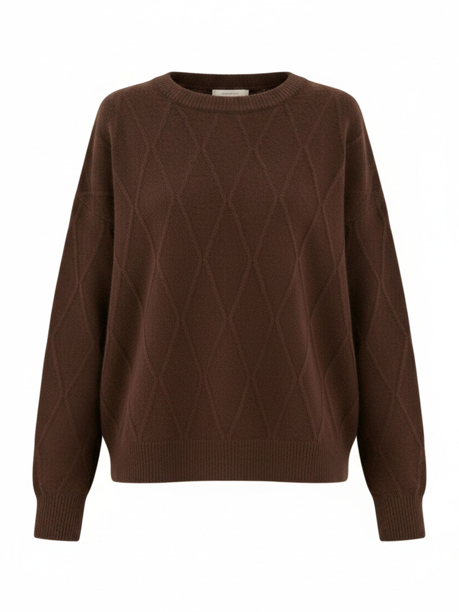 WEARABLE STORIES Jersey 'Manou' chocolate