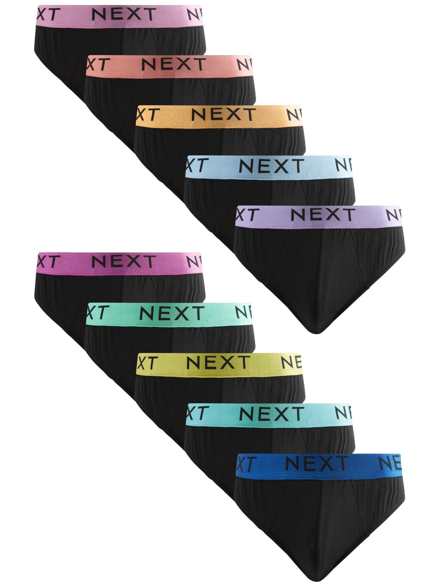 Next Slip  albastru / verde pastel / lila / negru