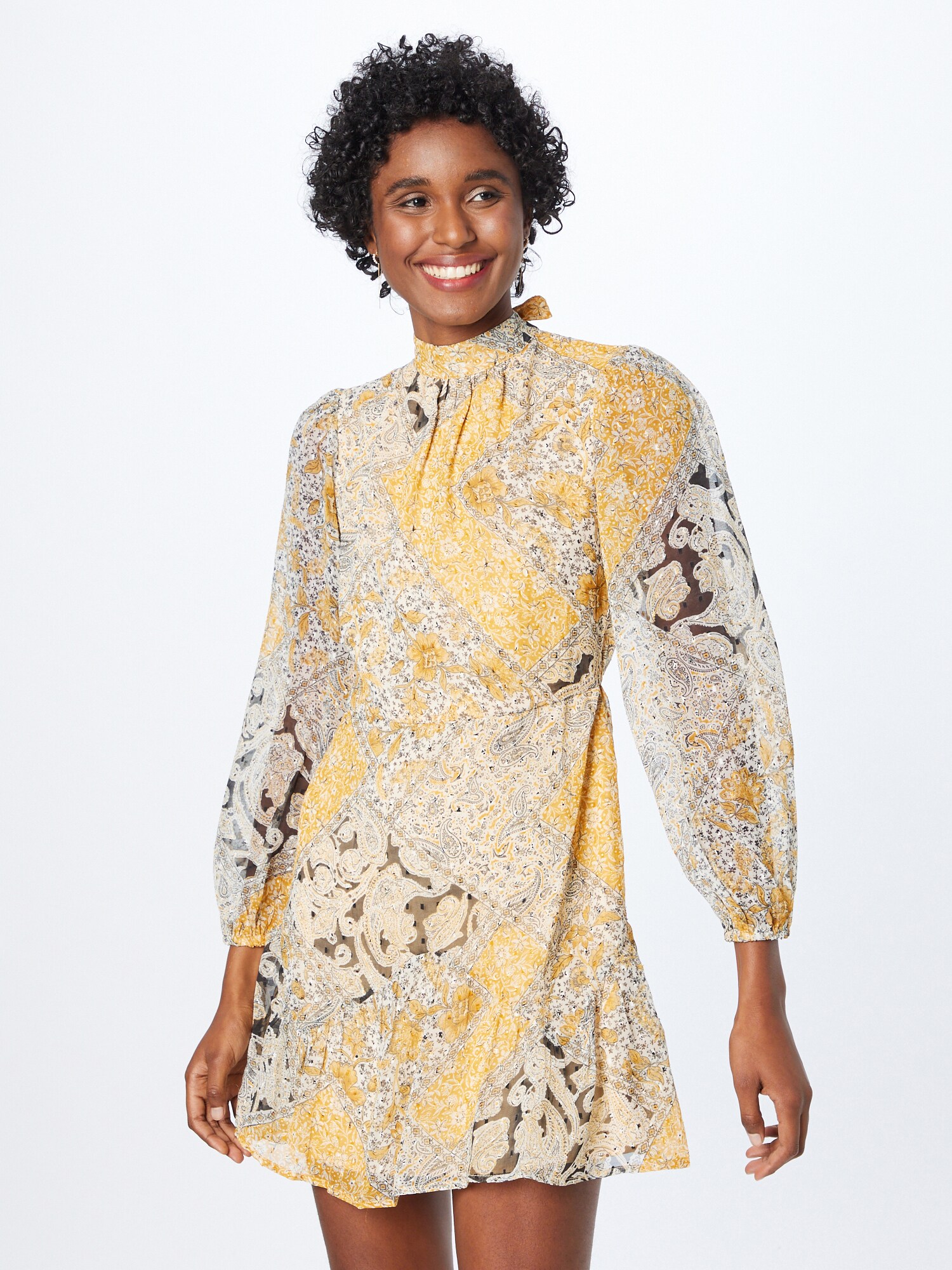 Dorothy Perkins Ruha  sárga / fekete / fehér termék 2. képe