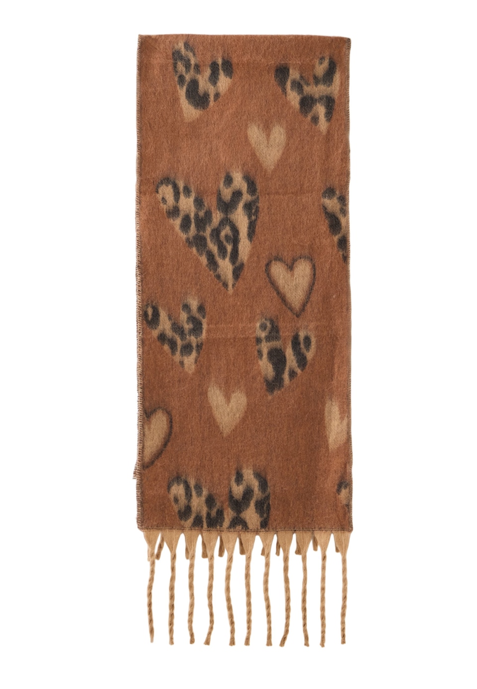 Halsduk 'Herzen' camel / sand
