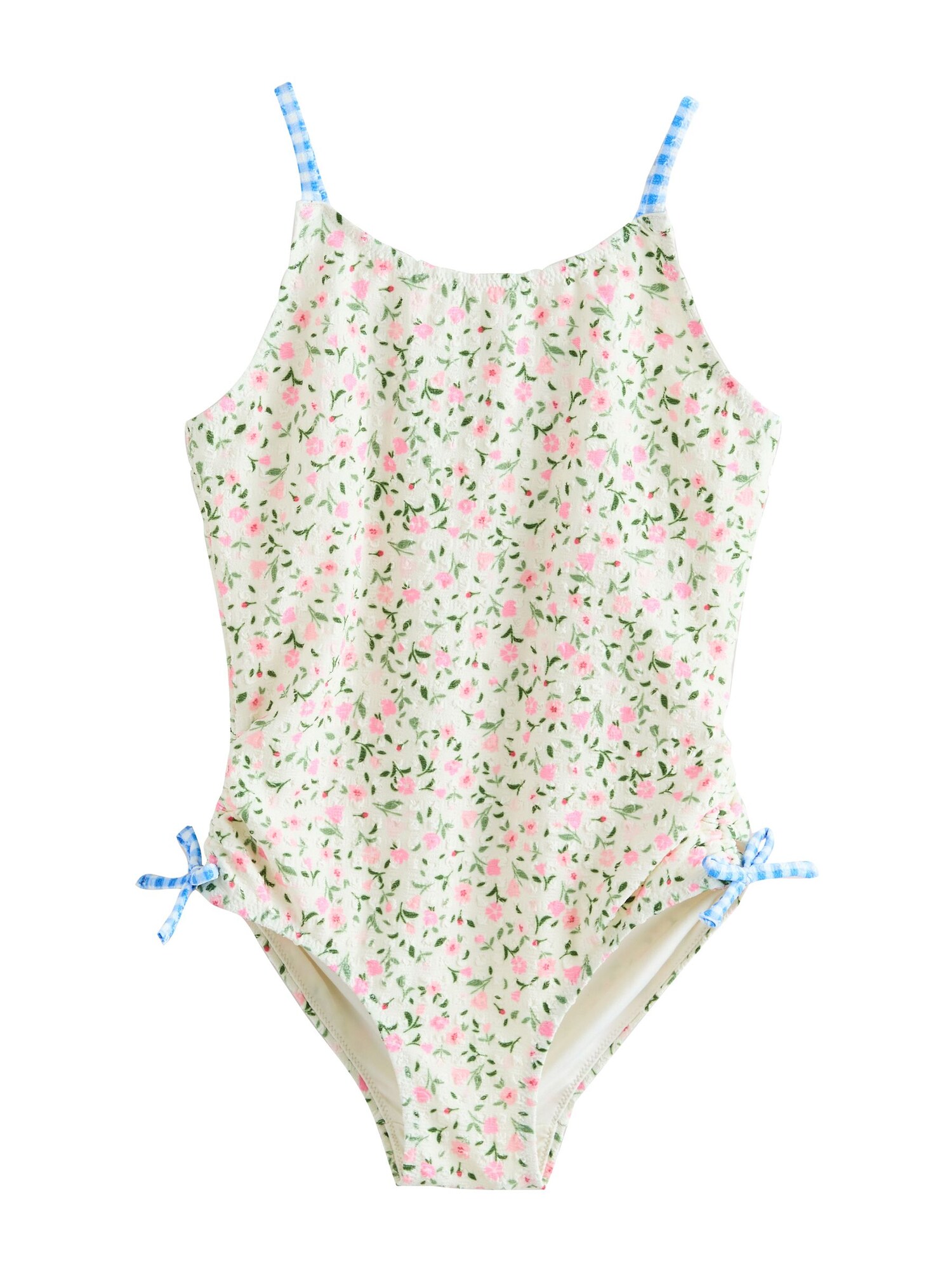 Next Costum de baie întreg  verde / roz / alb murdar