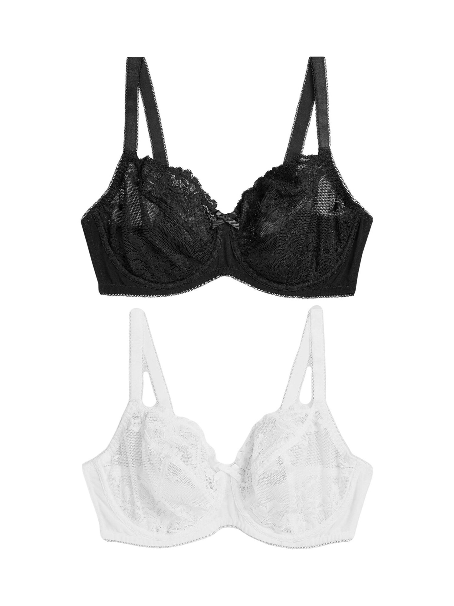 Next Sutien  negru / alb