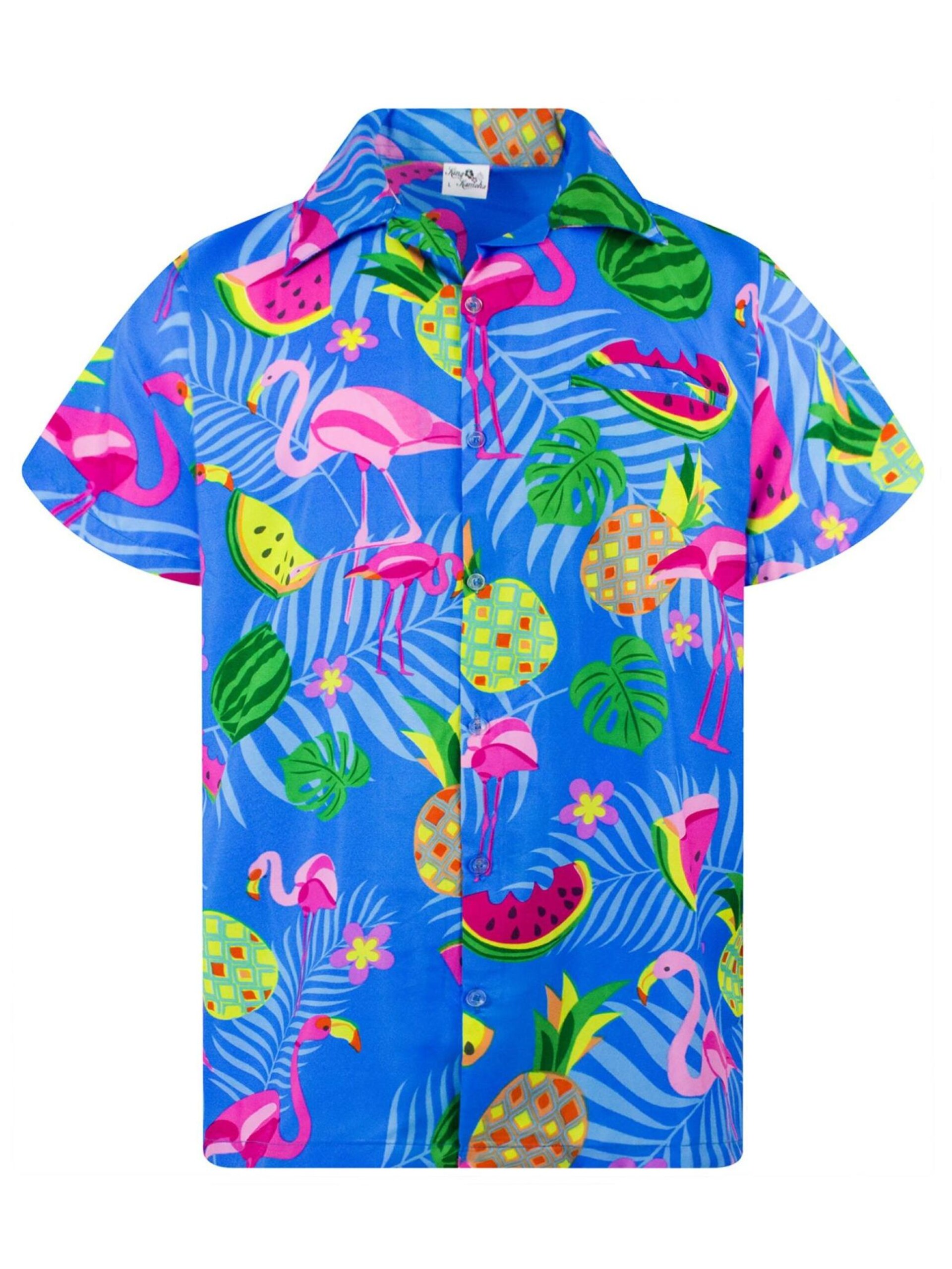 King Kameha T-shirt 'Flamingo Melone' herr