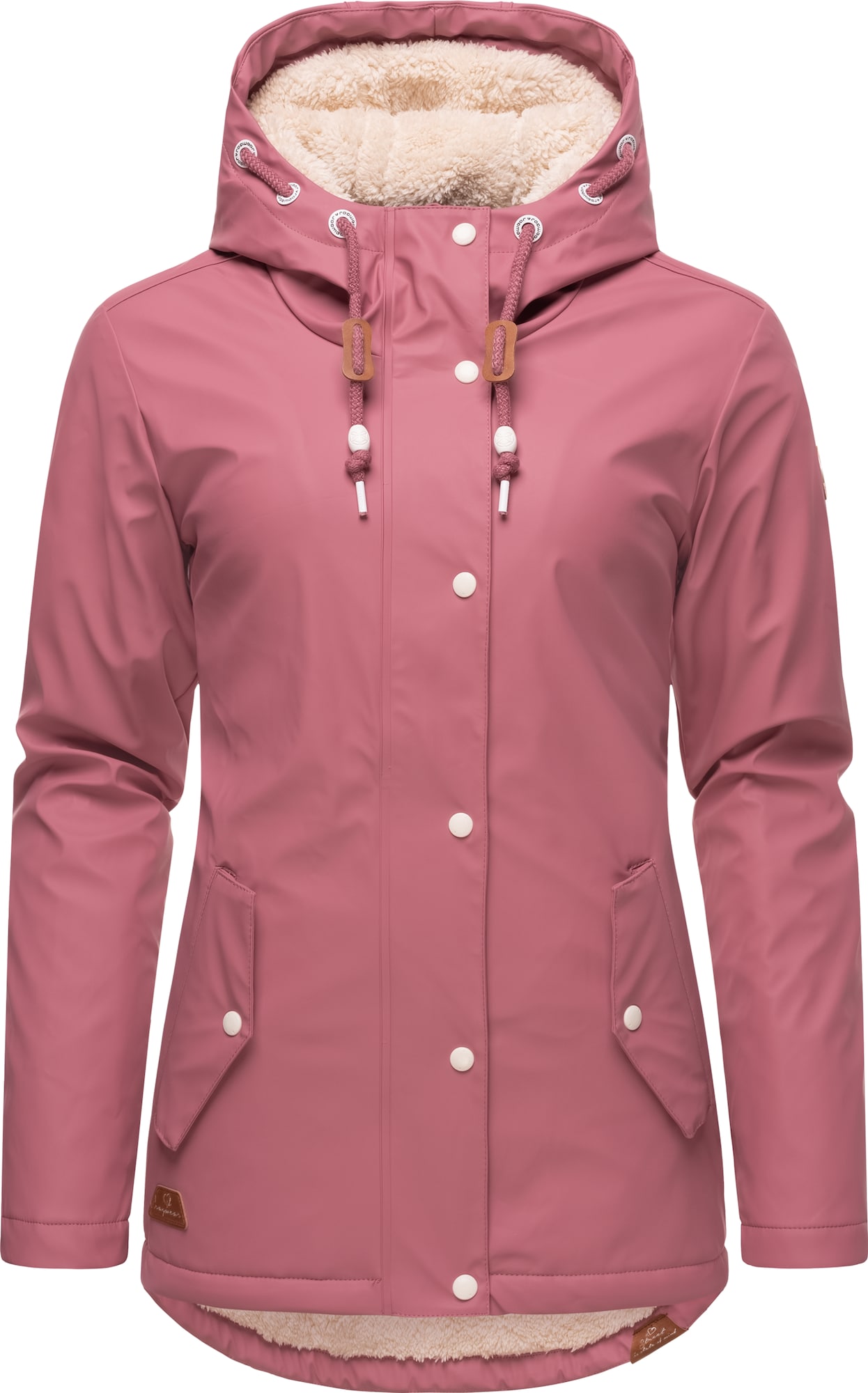 Ragwear Funkcionális dzseki 'Marge'  barna / magenta / fehér akciós termékkép 1