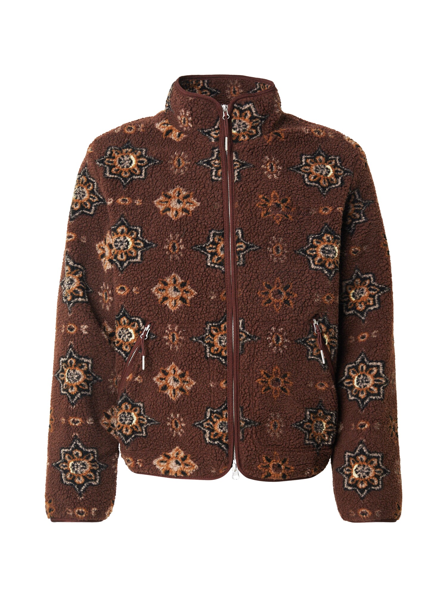 JACK & JONES Geacă de primăvară-toamnă JORNORREBRO portocaliu / roșu ruginiu / negru / alb
