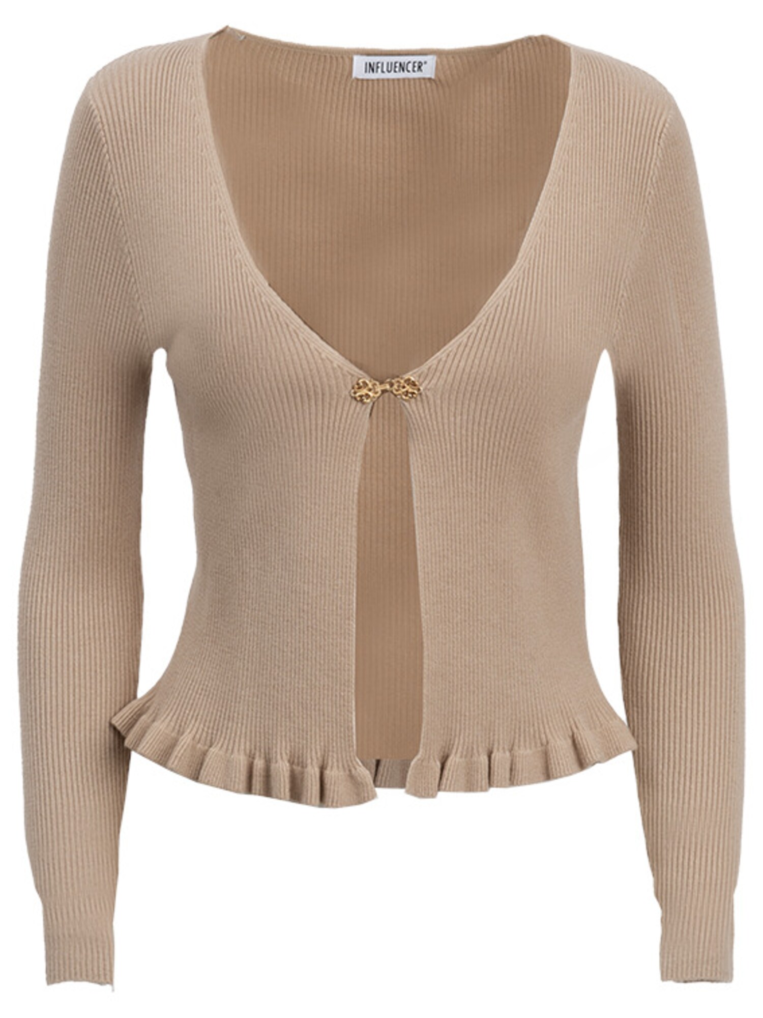 Influencer Geacă tricotată  bej