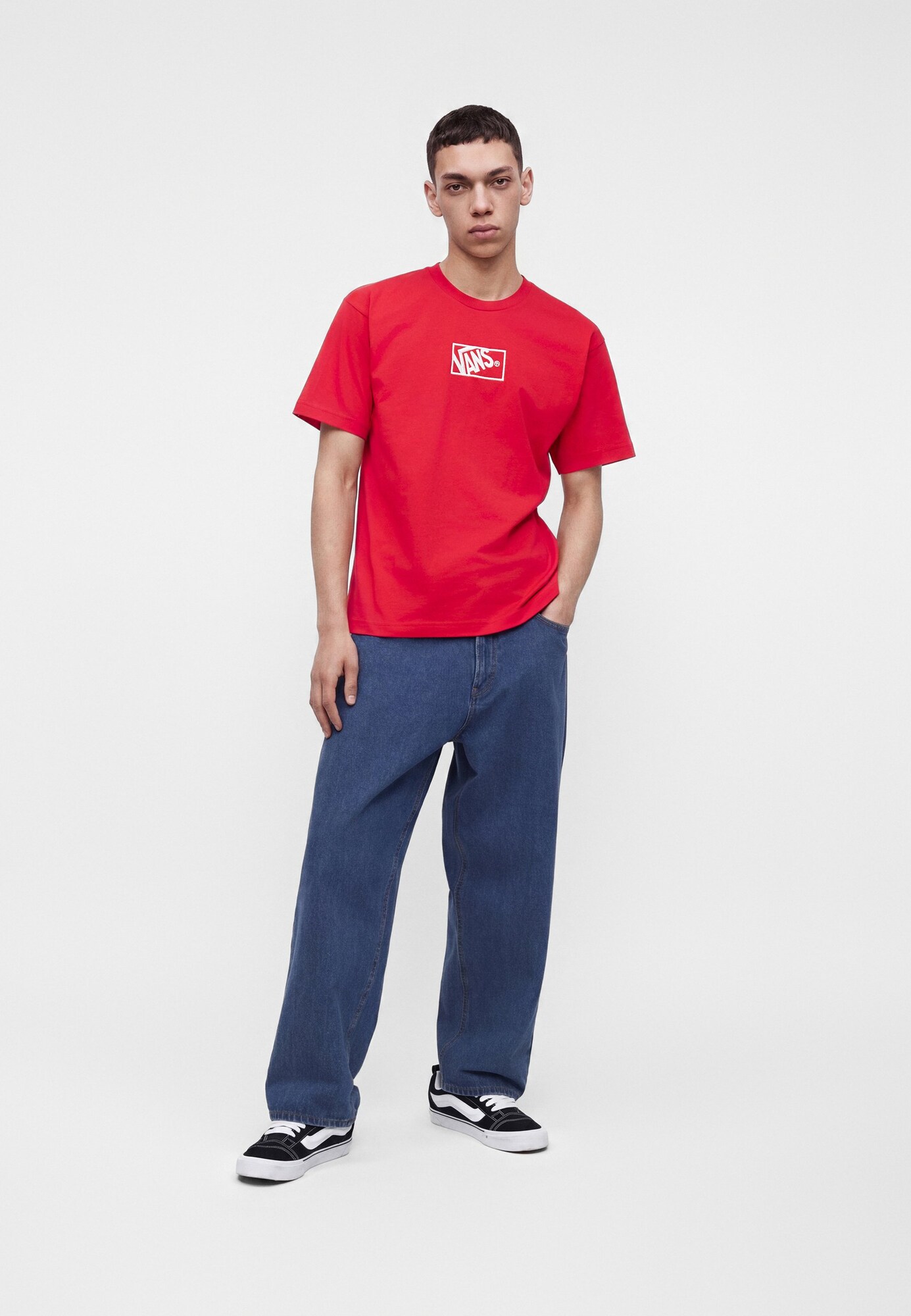 VANS Camiseta rojo / blanco – imagen 3