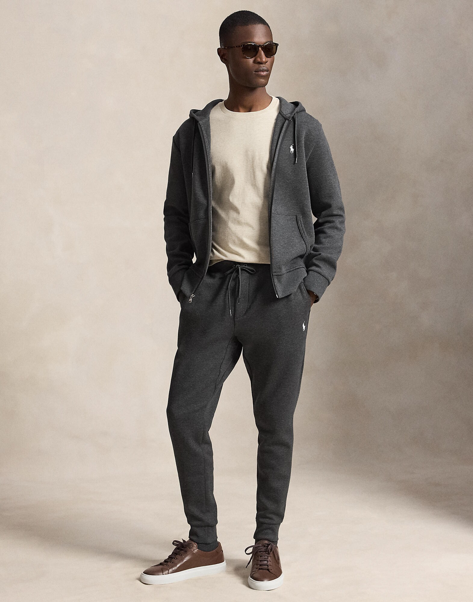 Polo Ralph Lauren Sudadera con cremallera  gris oscuro – imagen 4