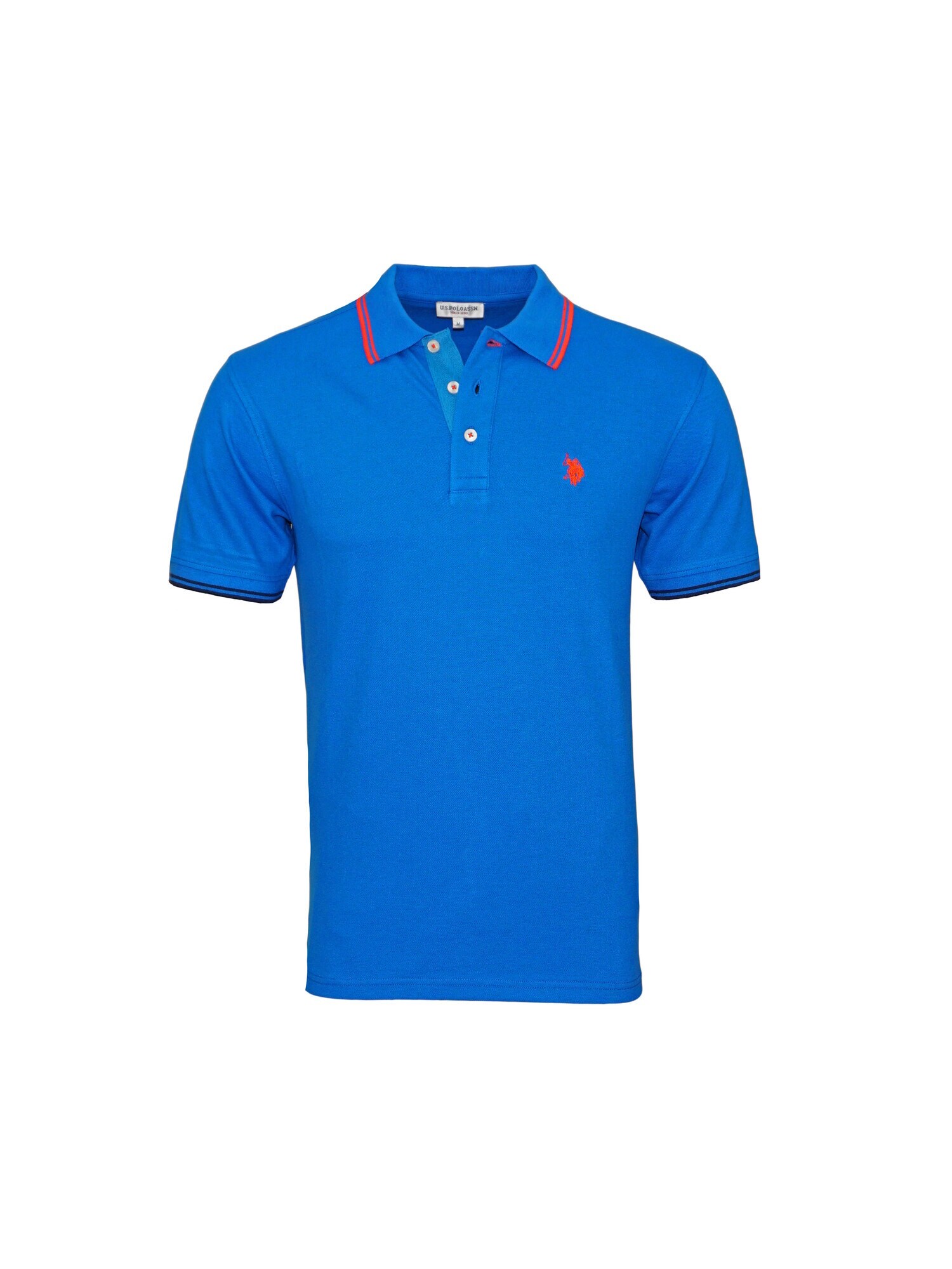 U.S. POLO ASSN. Tričko 'Barney' modrá / červená