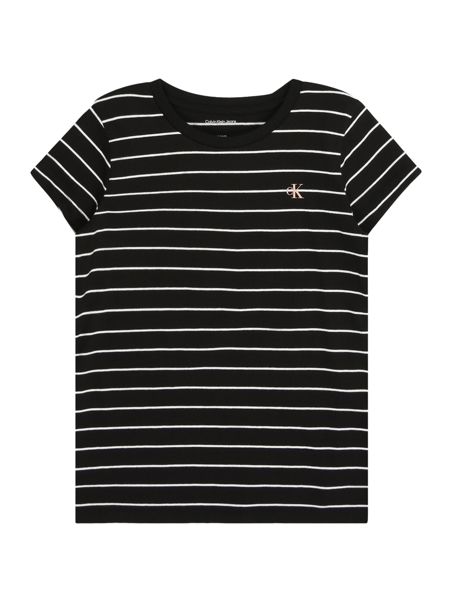 Calvin Klein Jeans Tricou  negru / alb
