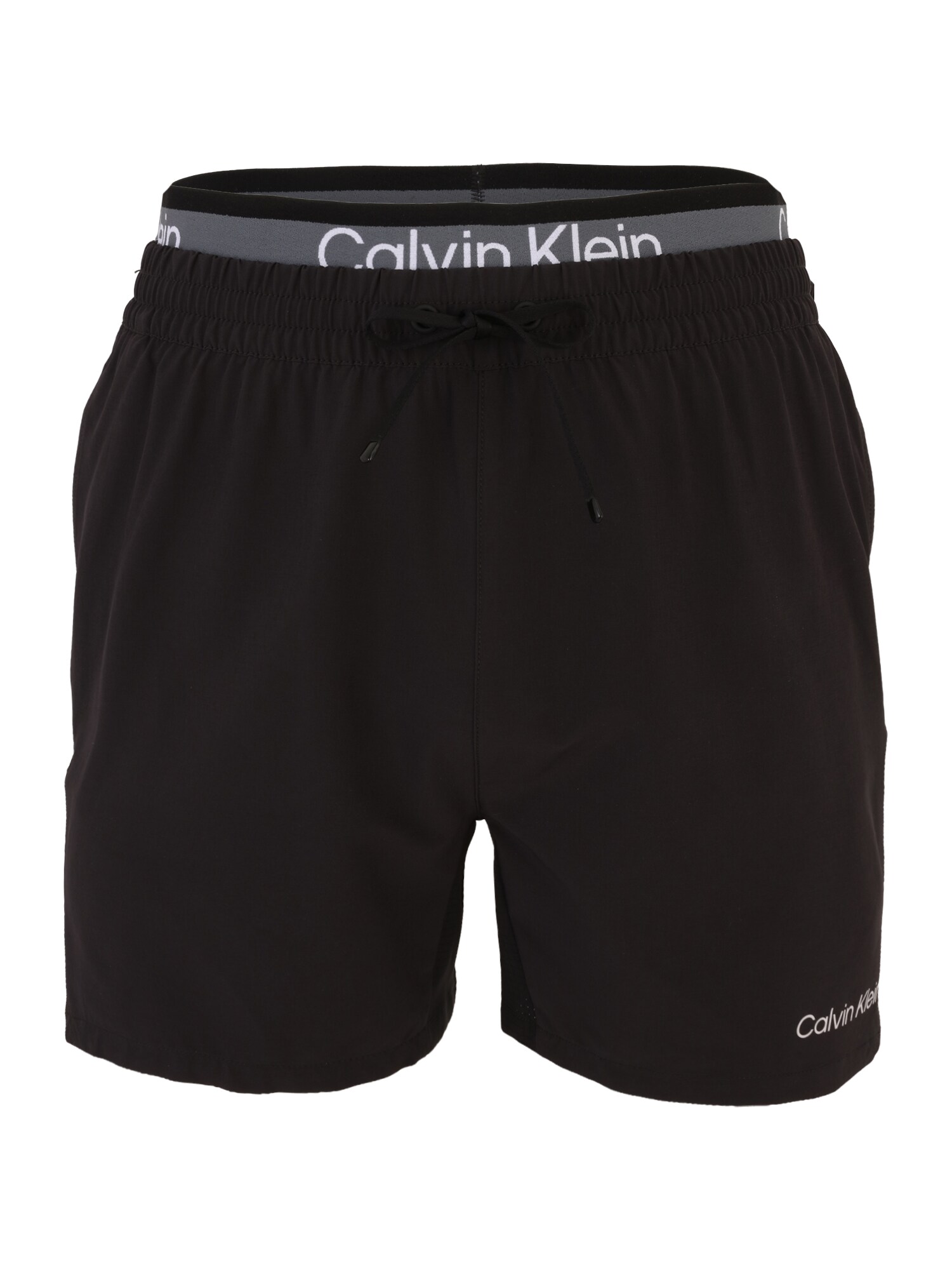 Calvin Klein Swimwear Șorturi de baie  gri / negru / alb