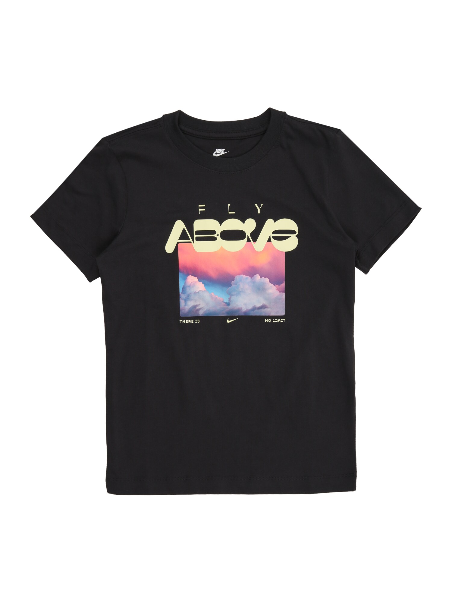 Nike Sportswear Tricou FLY ABOVE  albastru deschis / galben deschis / roz deschis / negru