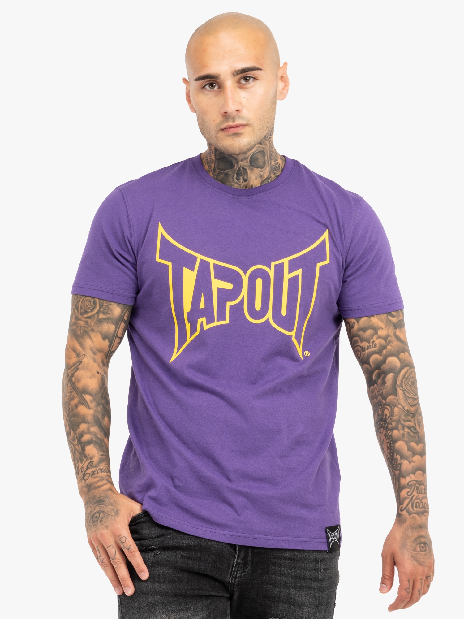 Tapout Póló sárga / lila termék 2. képe